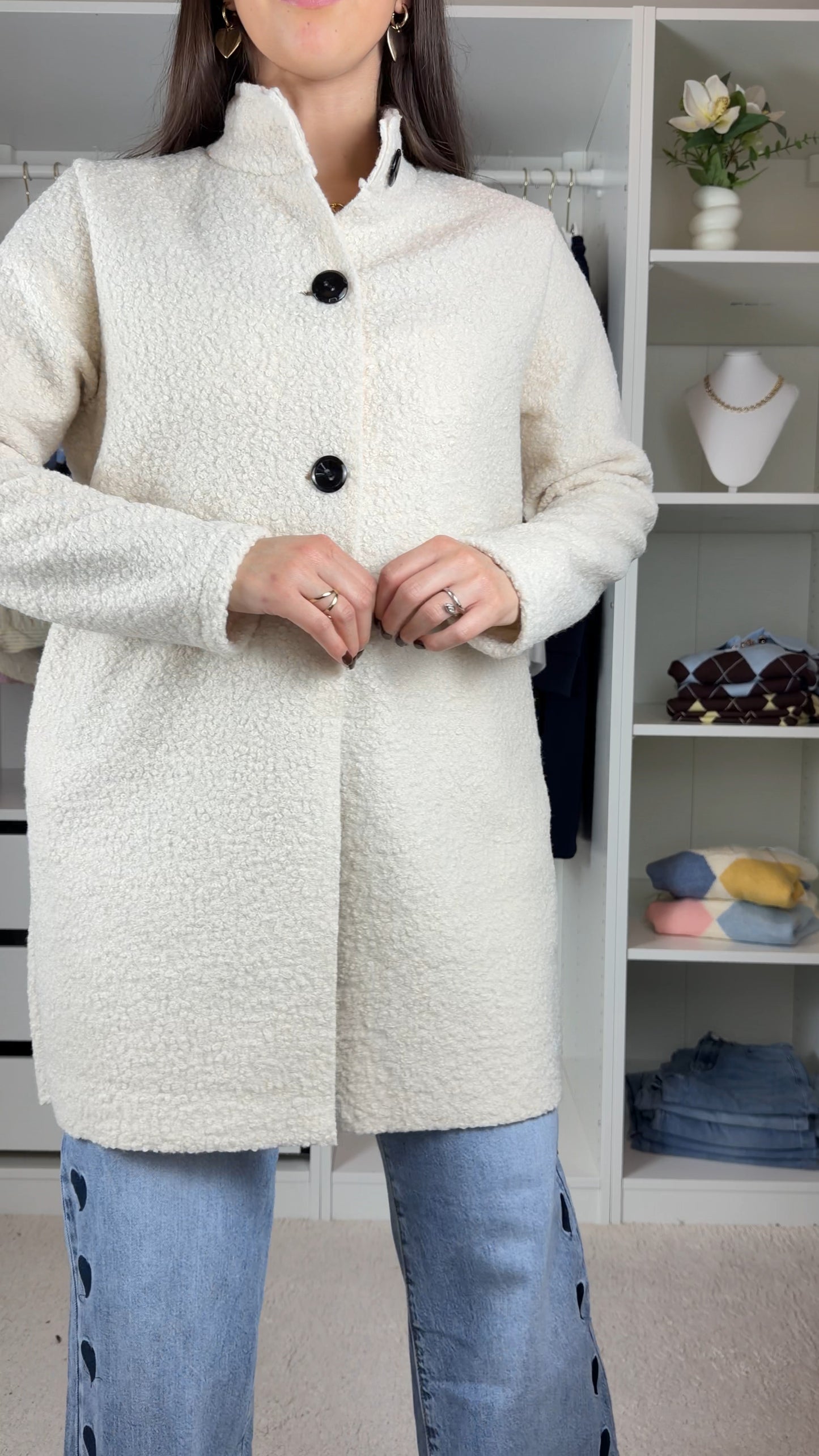 Casaco em pelo de ovelha