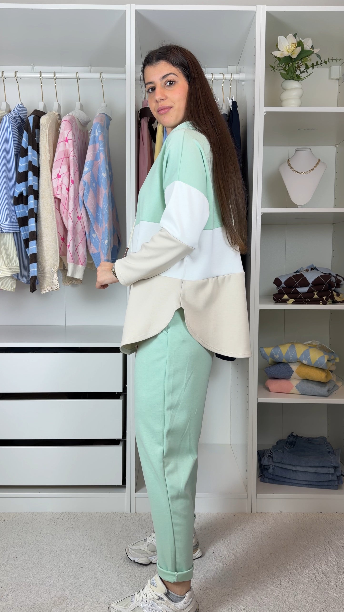 Conjunto fato de treino