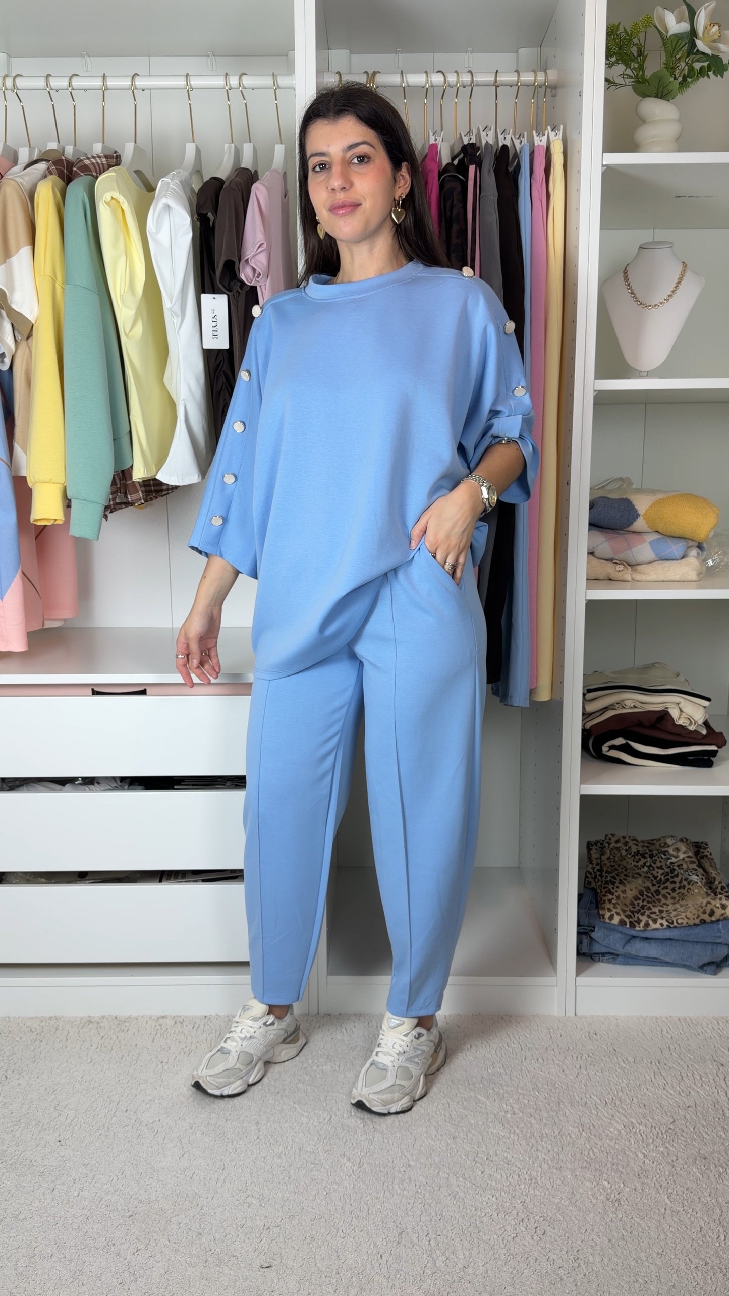 Conjunto fato de treino