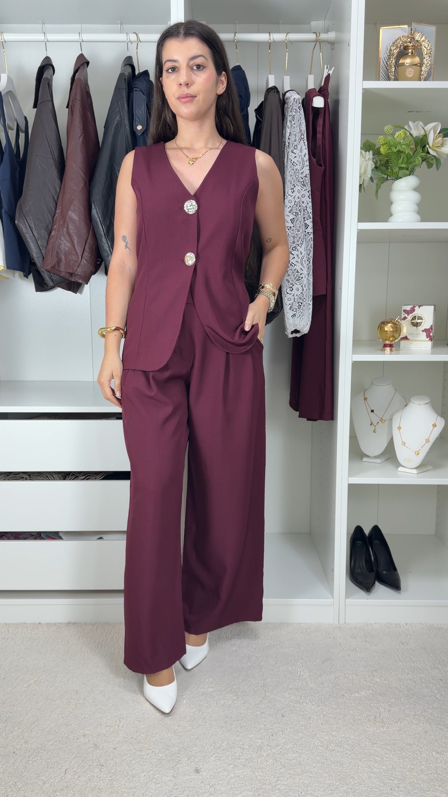 Conjunto com colete