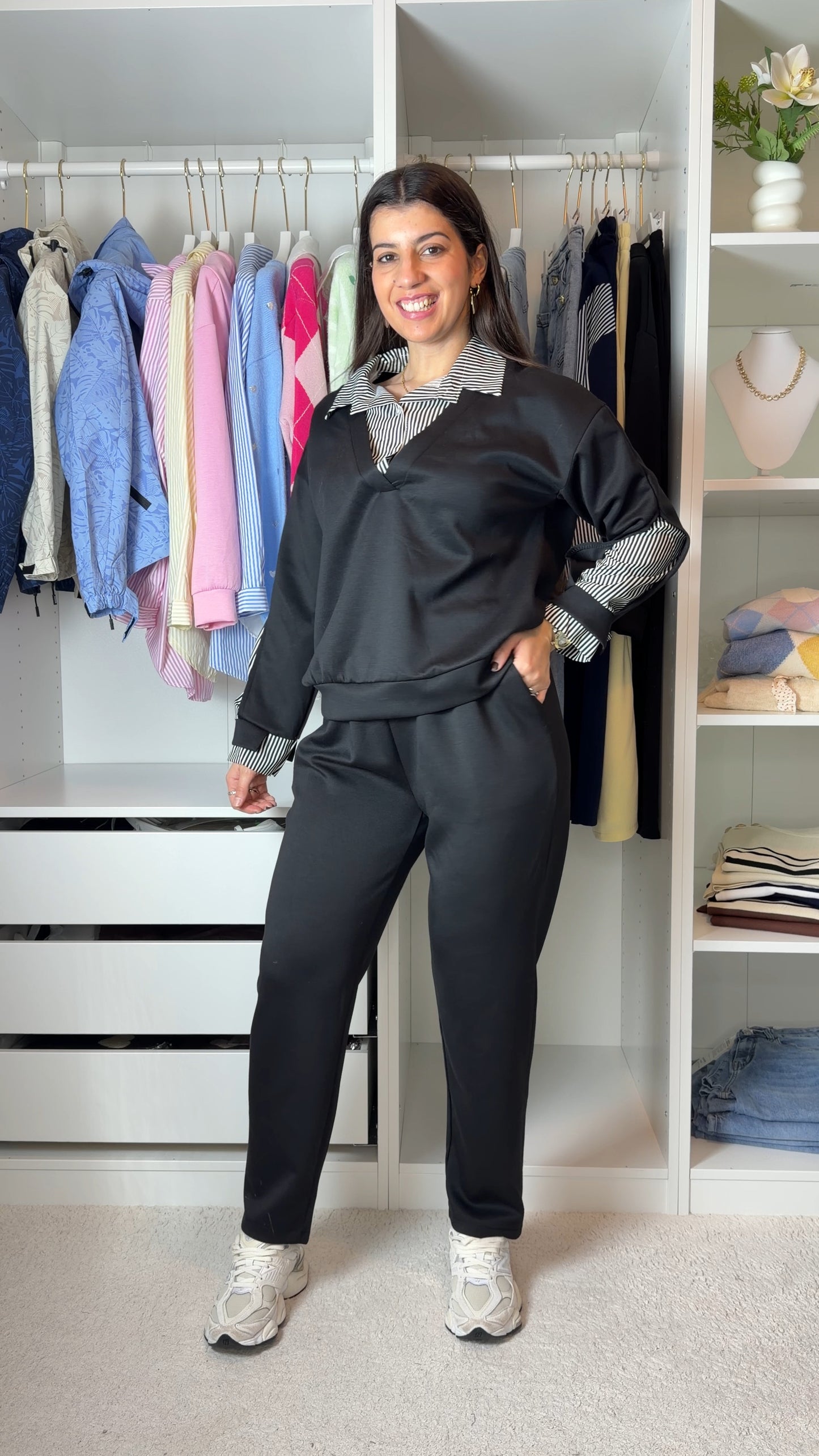 Conjunto fato de treino