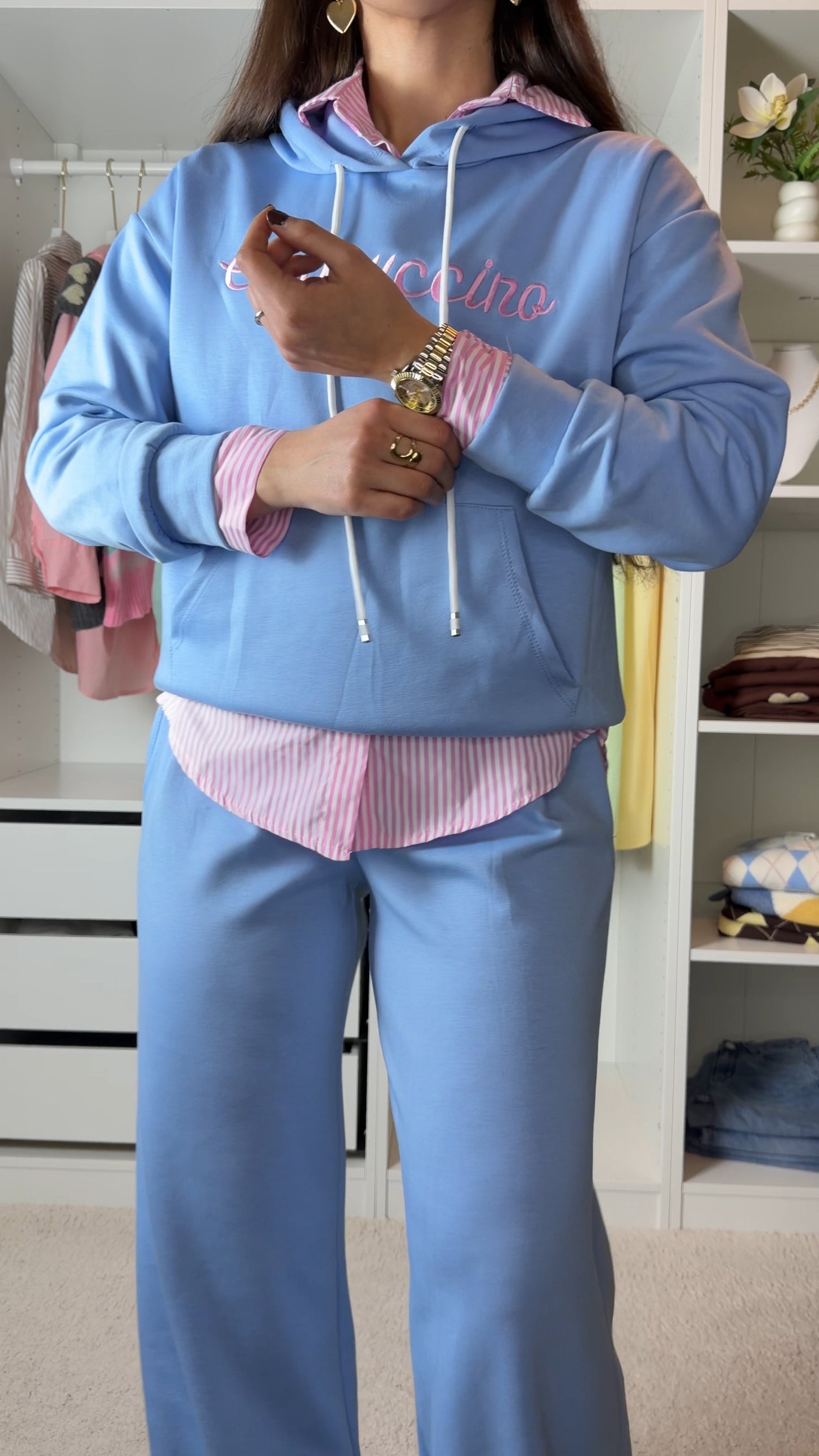 Conjunto fato de treino