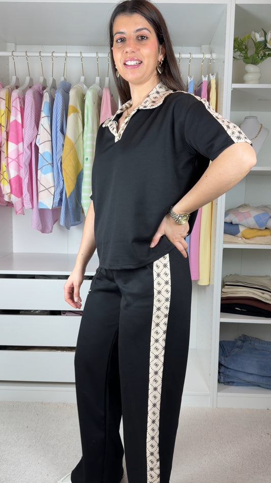 Conjunto fato de treino