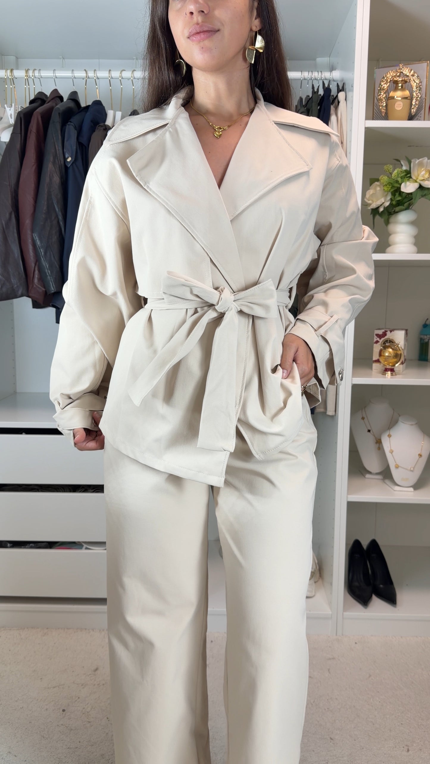 Conjunto com gabardine