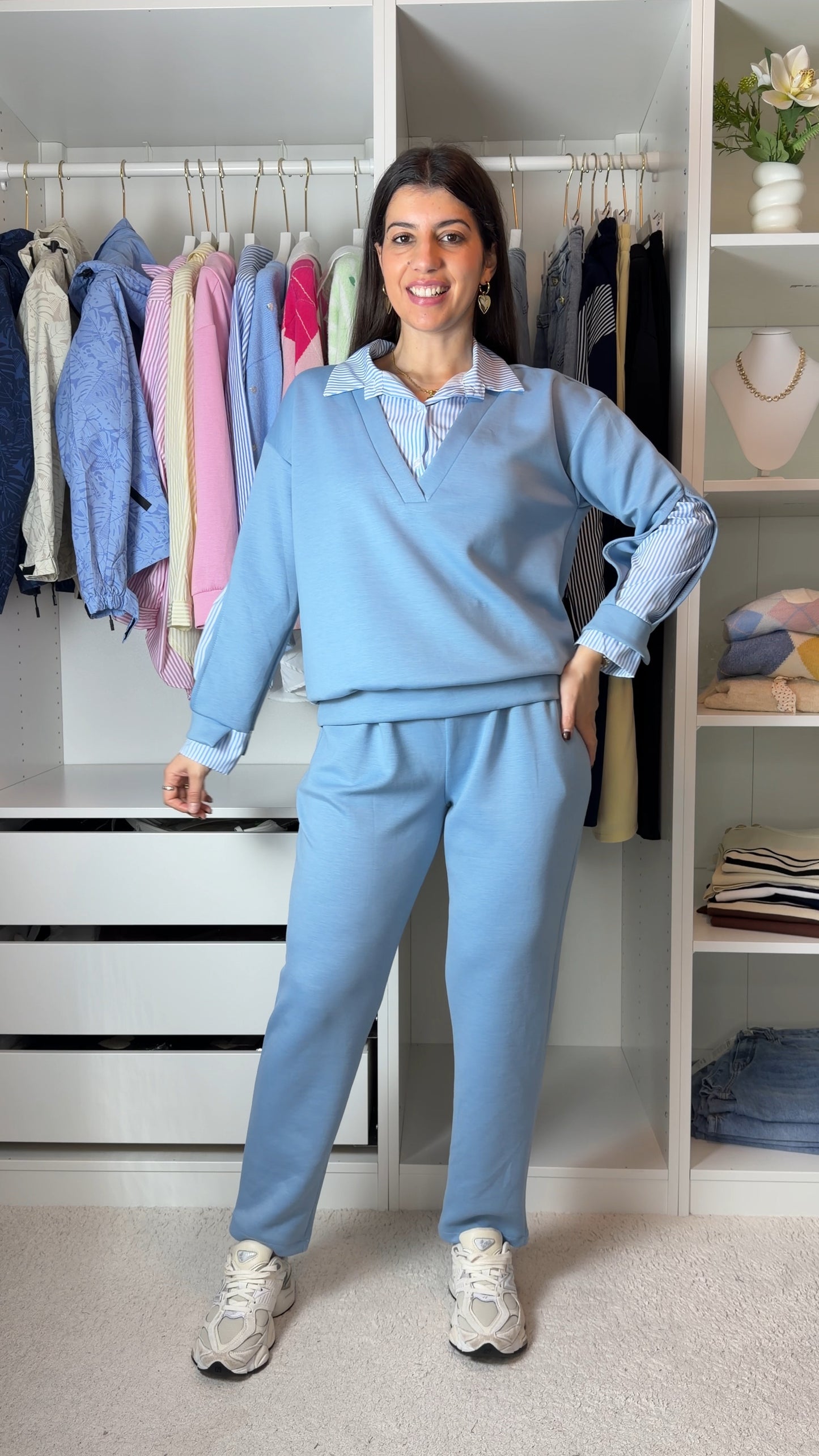 Conjunto fato de treino