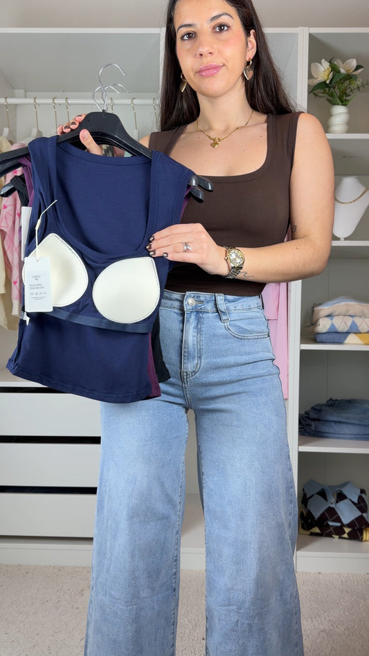 Top mochy com "sutiã " integrado | 95% algodão