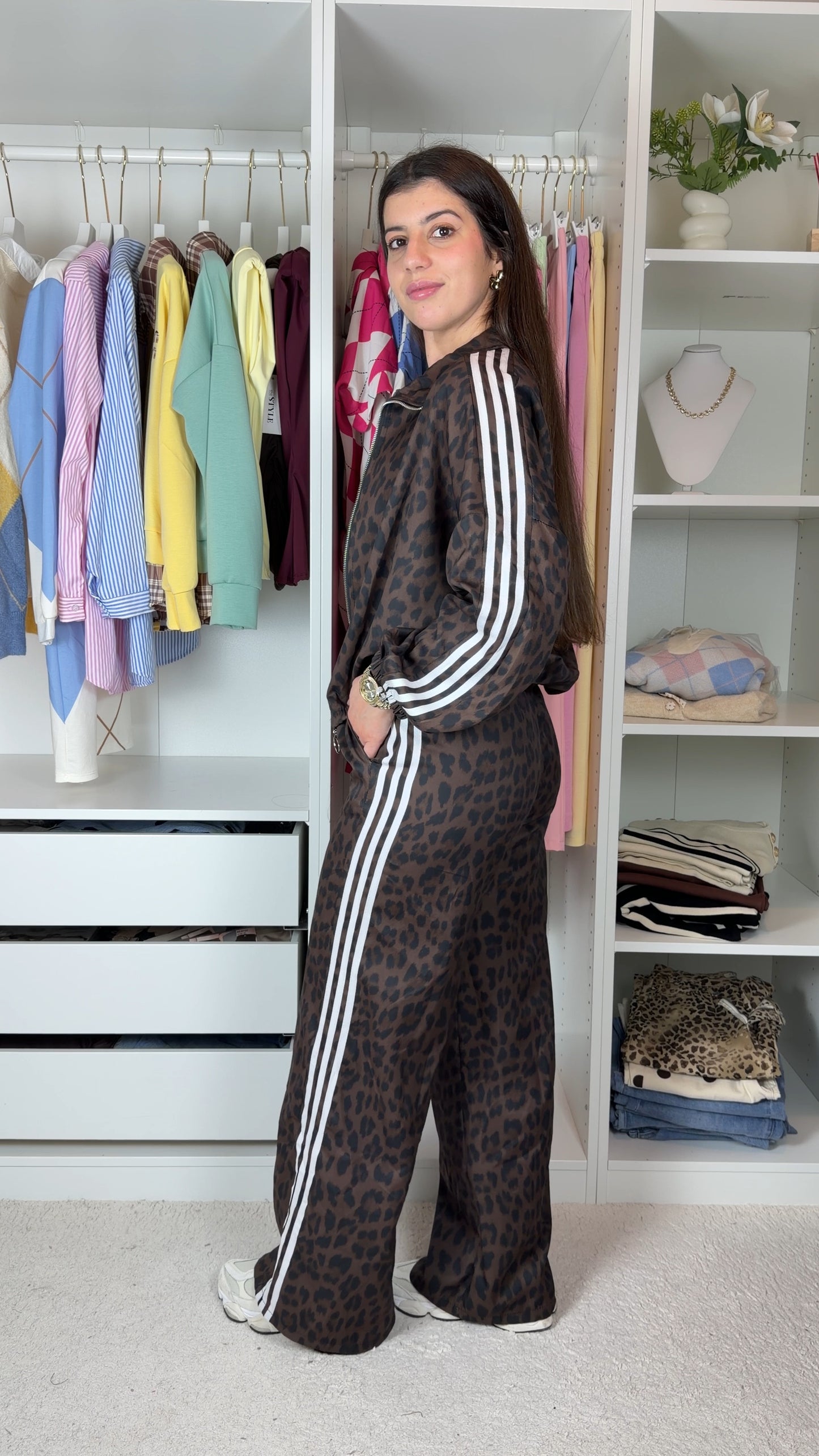 Conjunto fato de treino inspiração adidas