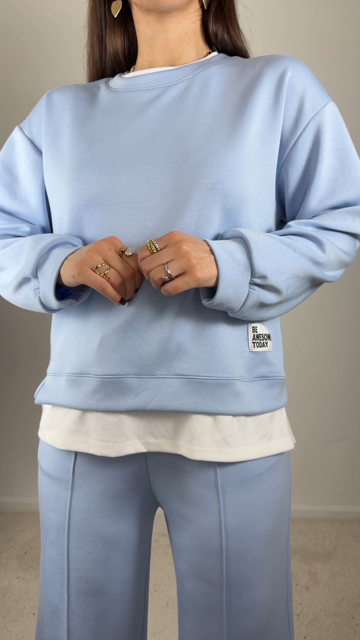 Conjunto fato de treino