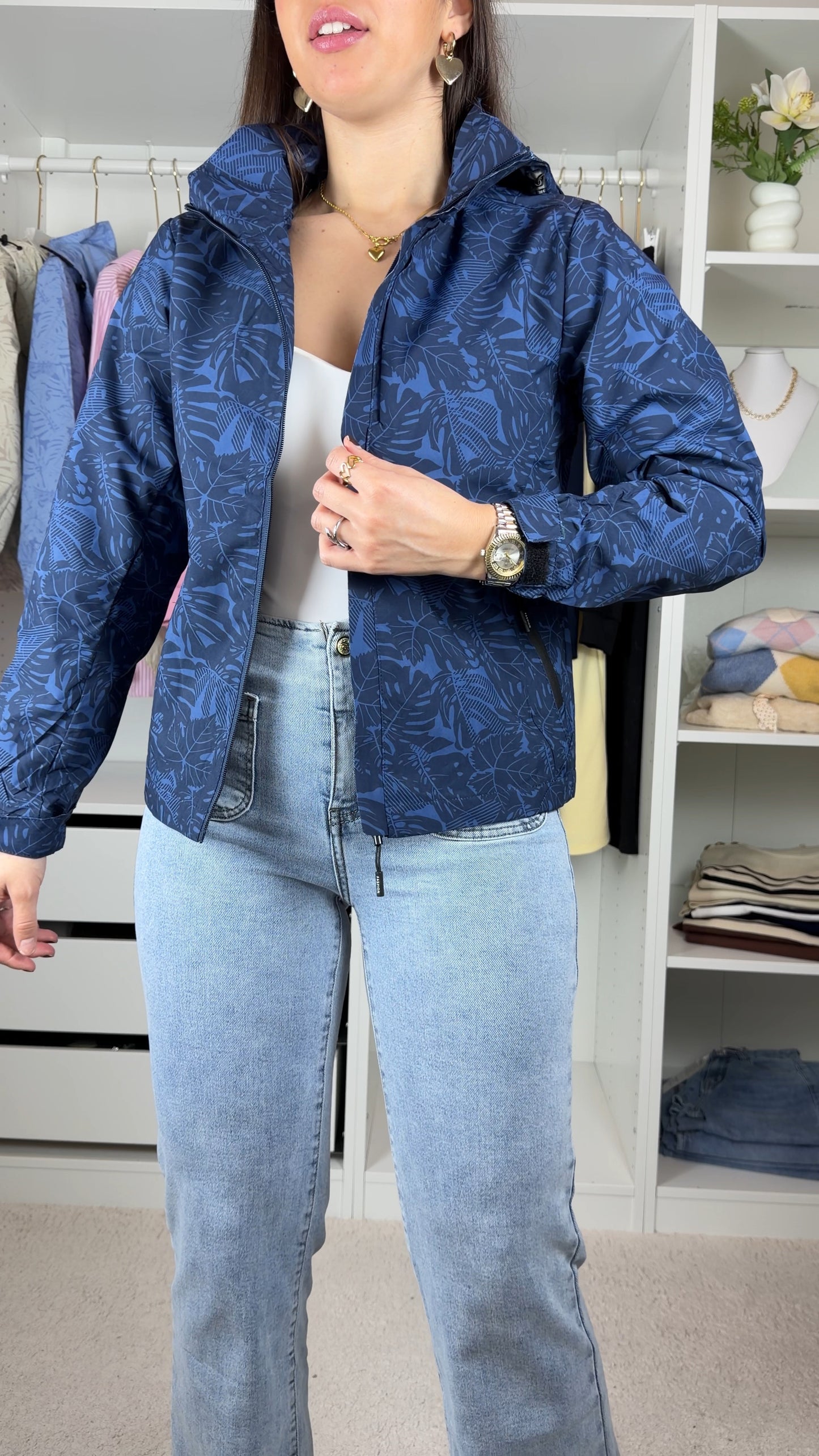 Casaco parka impermeável