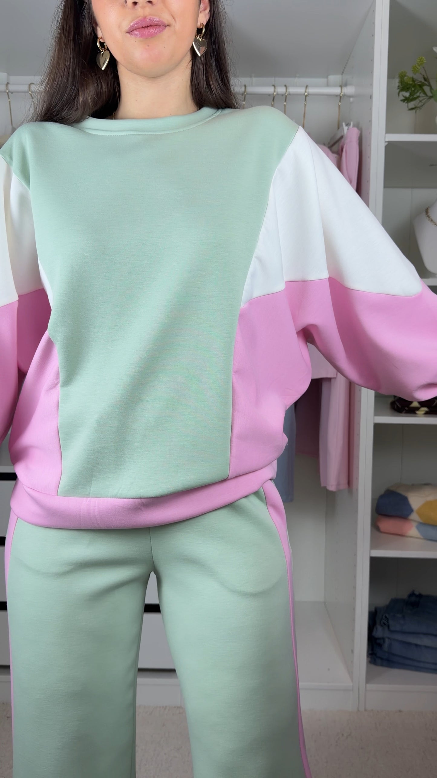 Conjunto fato de treino