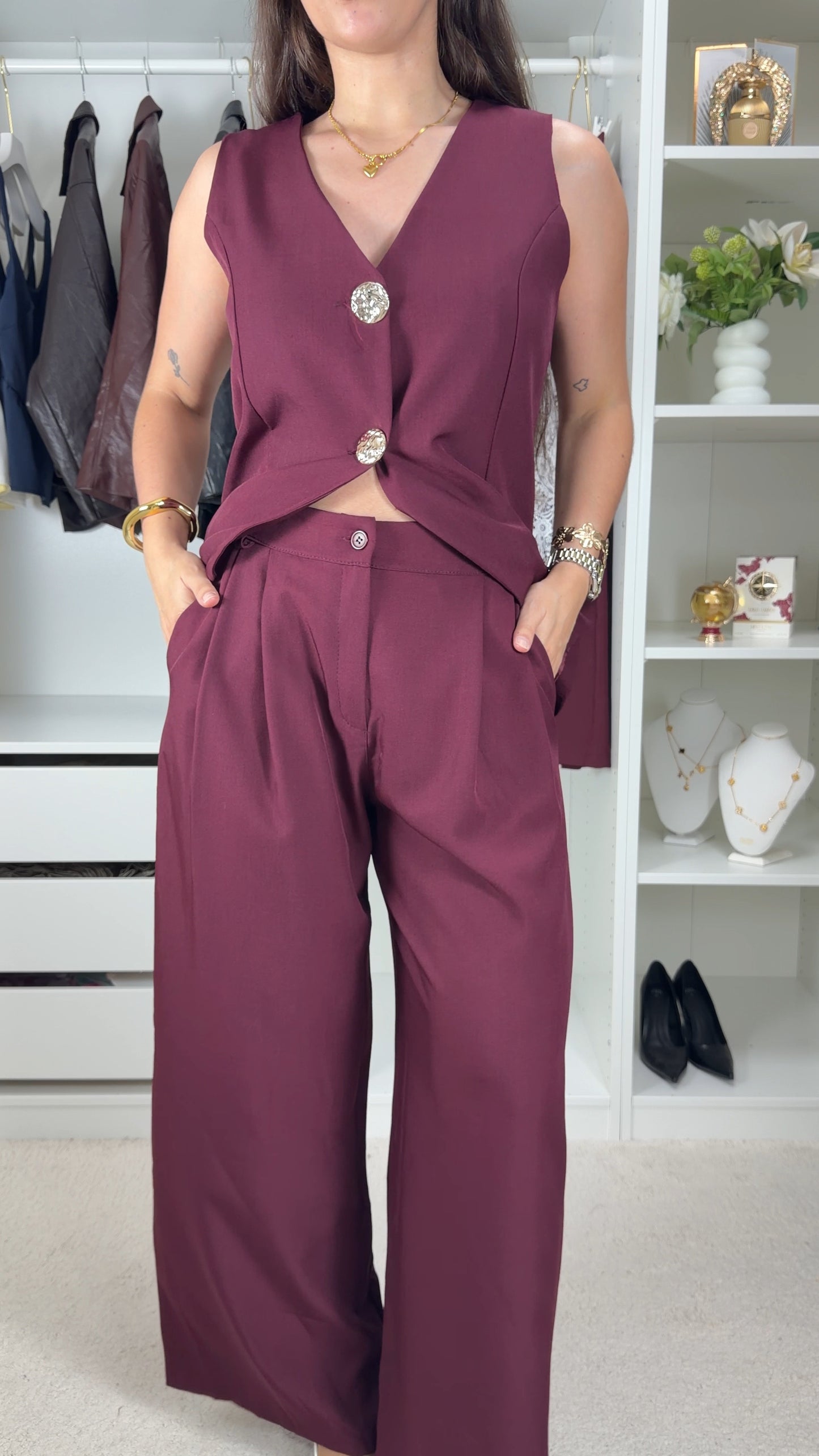 Conjunto com colete