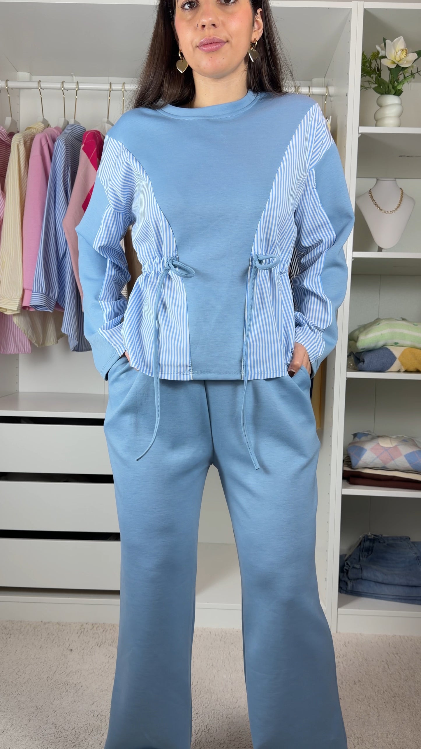 Conjunto fato de treino