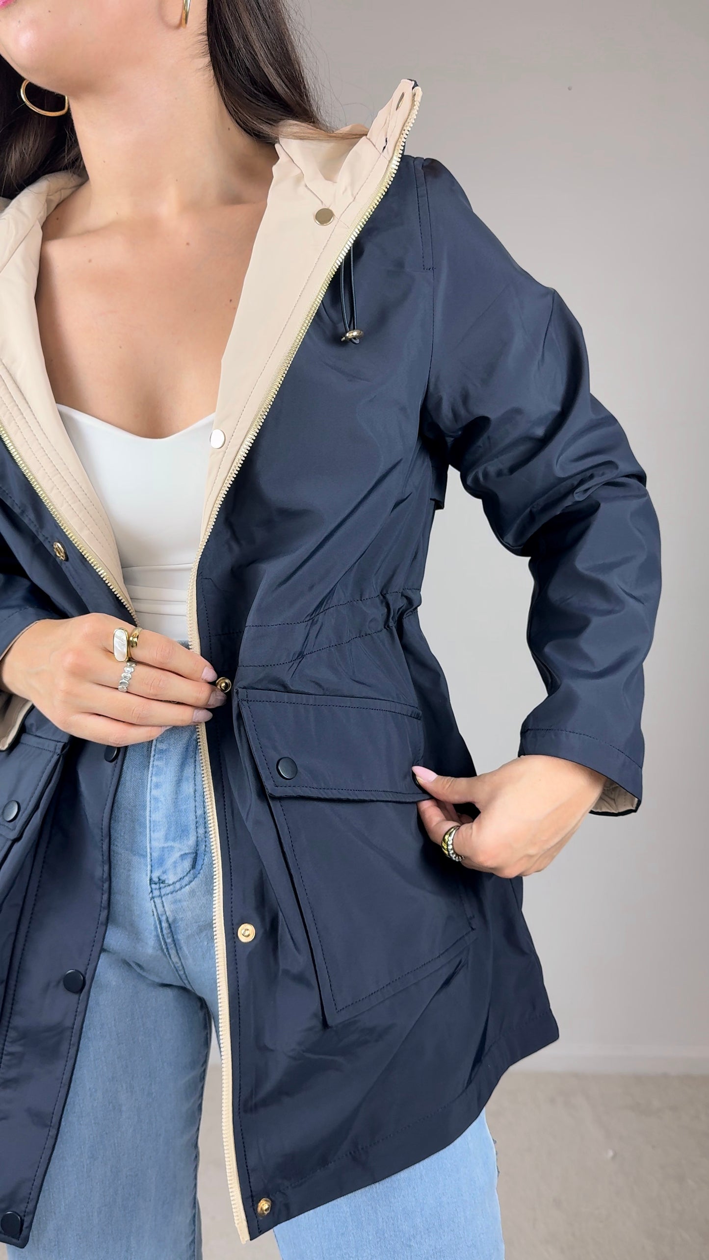 Parka reversível