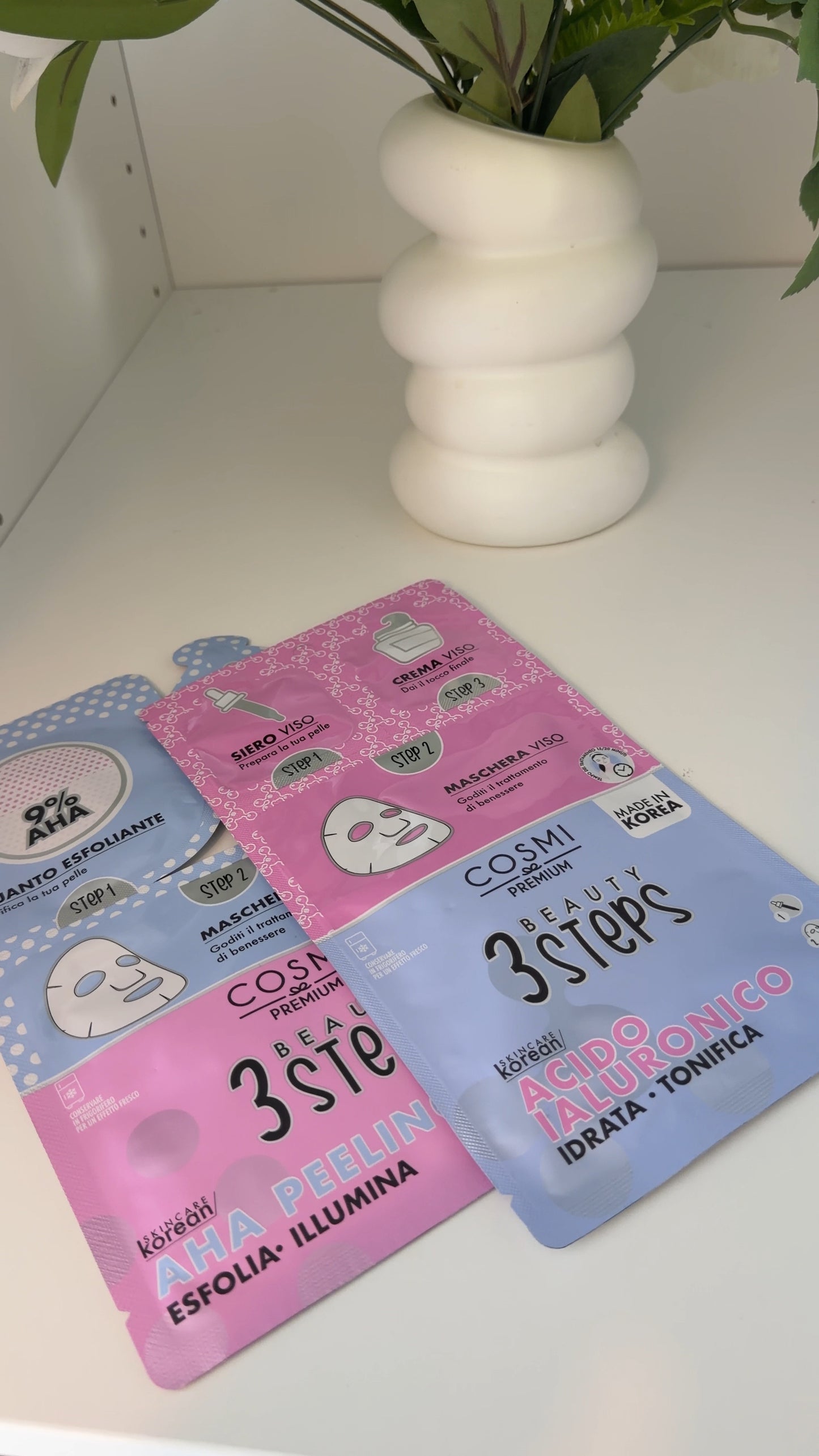 Máscara skincare coreana