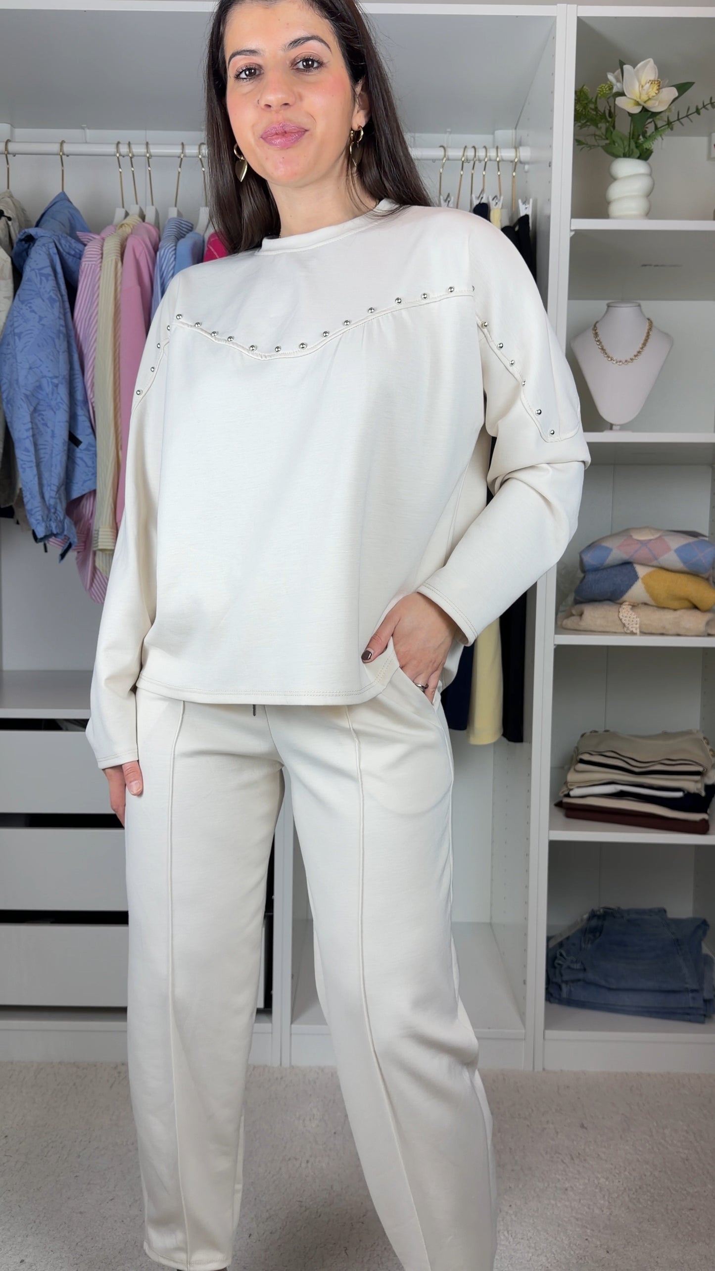 Conjunto fato de treino