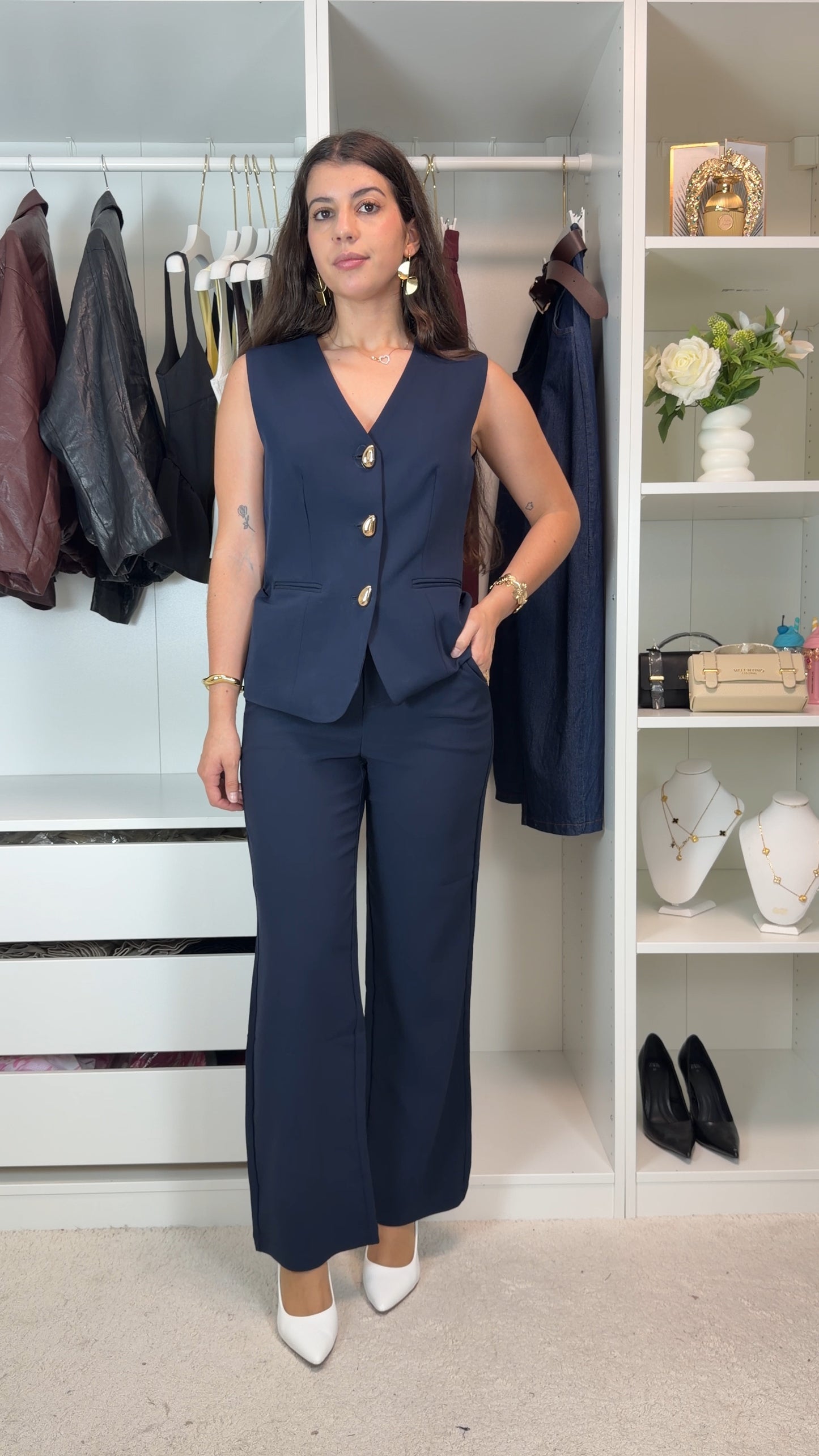 Conjunto de colete Moda Ana