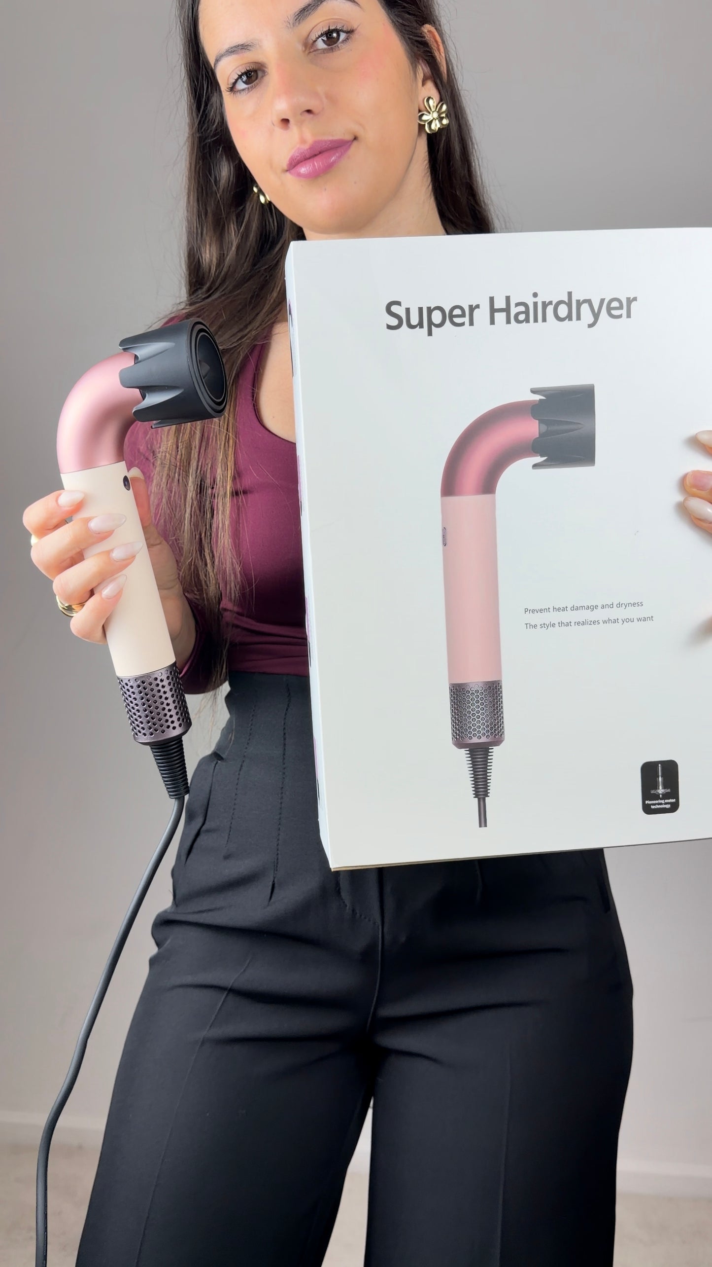 Secador inspiração dyson c/ 1 acessório