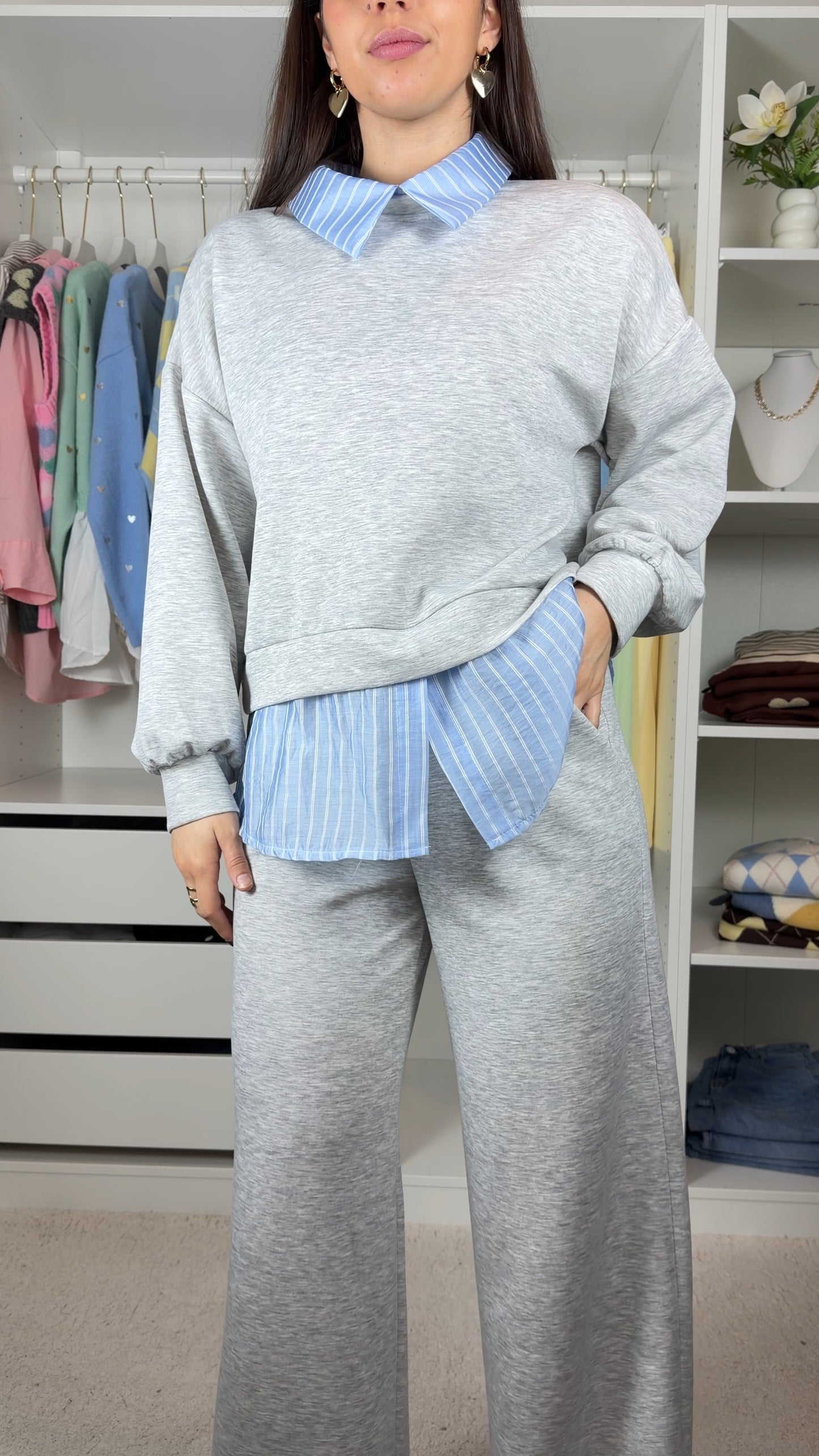 Conjunto fato de treino