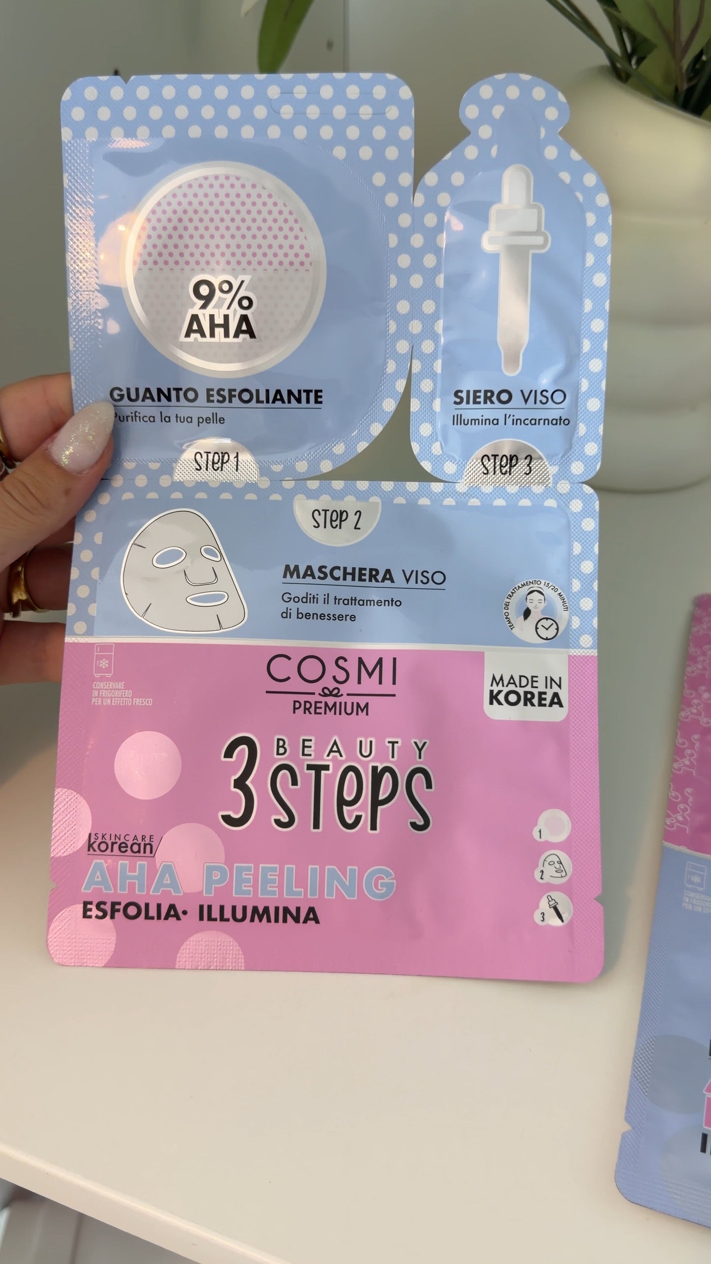 Máscara skincare coreana
