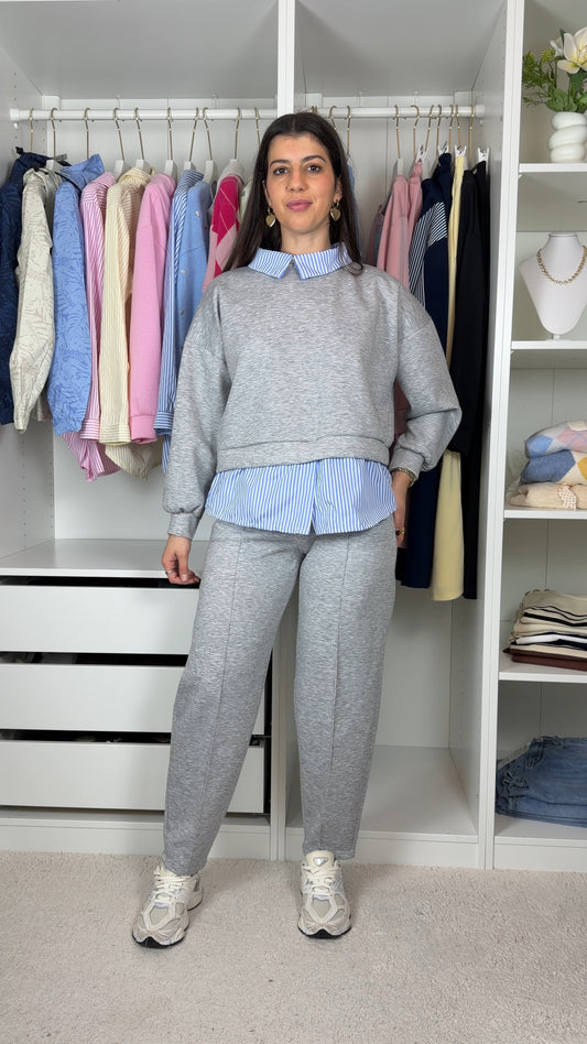 Conjunto fato de treino