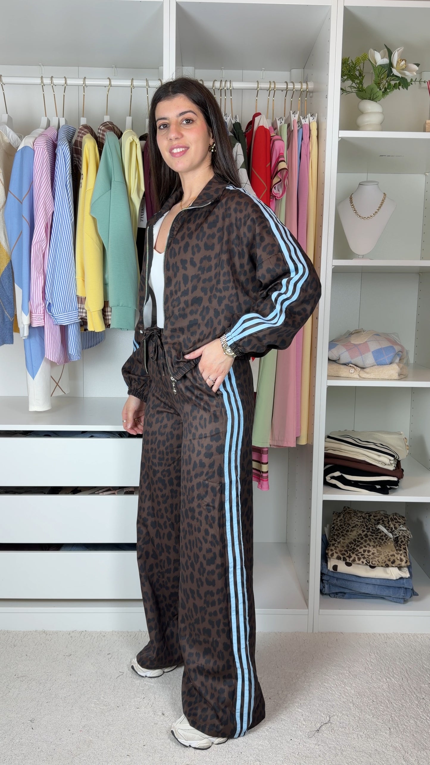 Conjunto fato de treino inspiração adidas