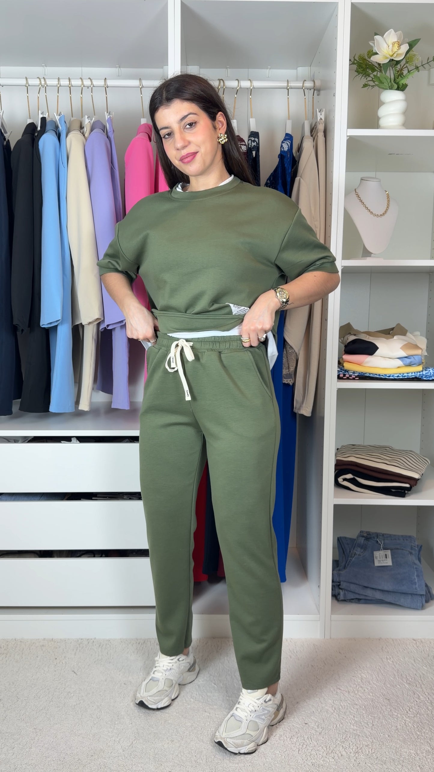 Conjunto fato de treino