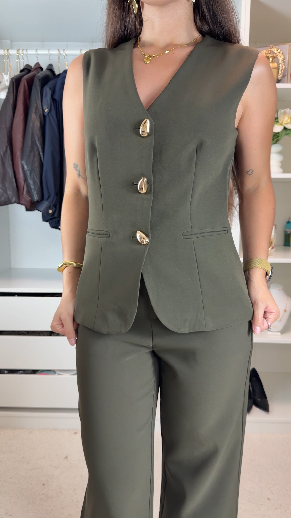 Conjunto de colete Moda Ana - últimas unidades
