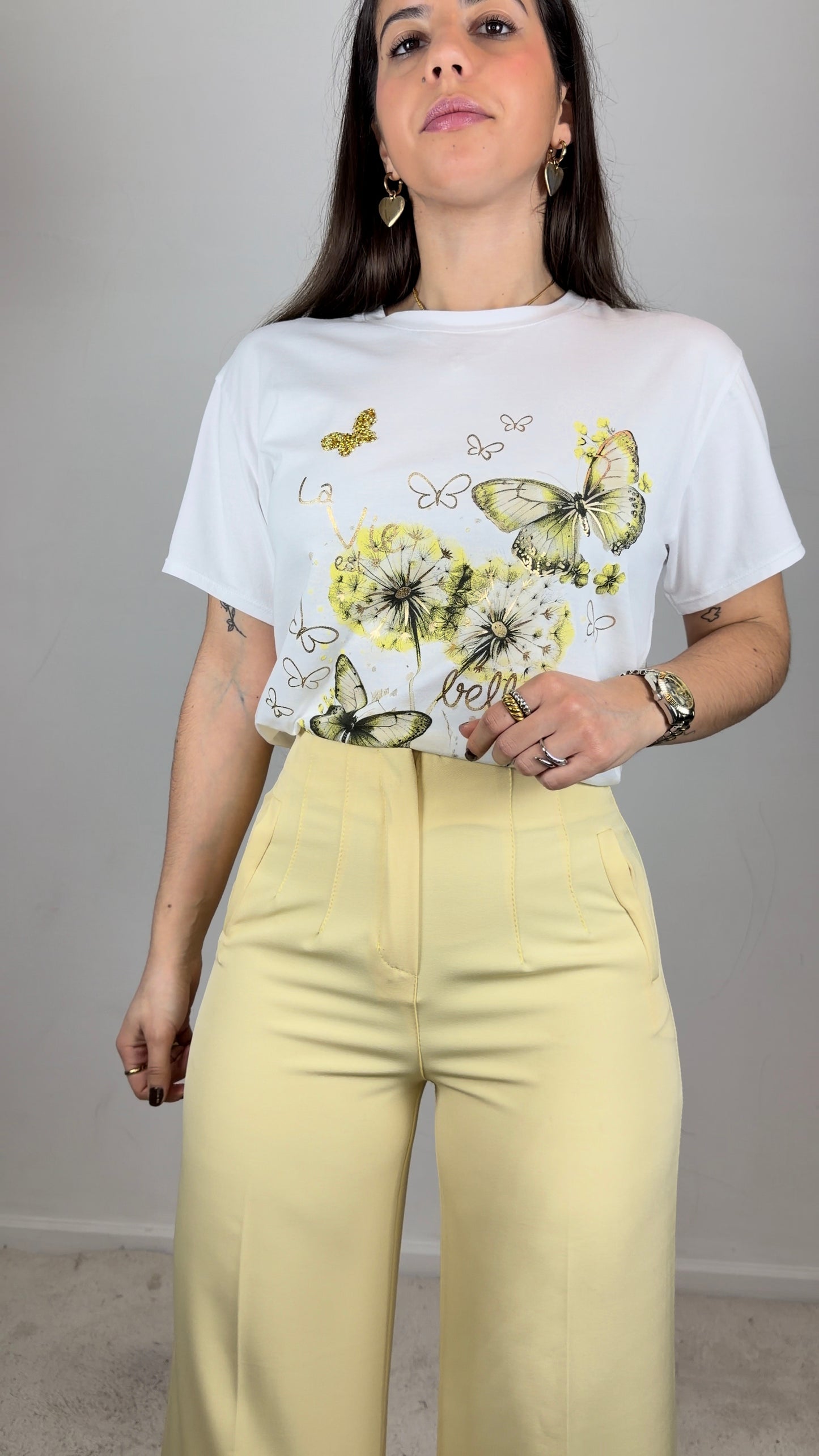 Calças inspiração zara wide leg