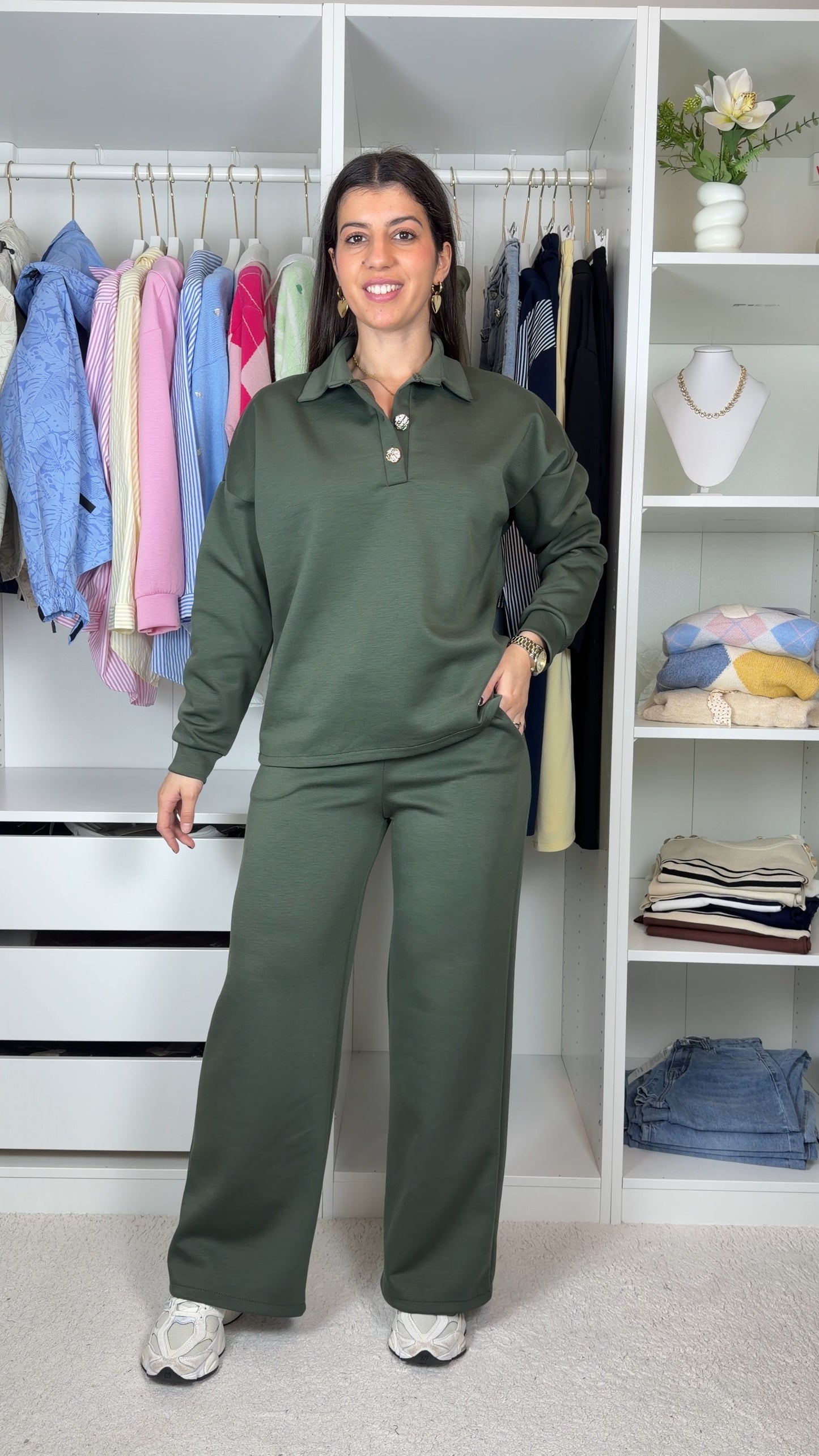 Conjunto fato de treino