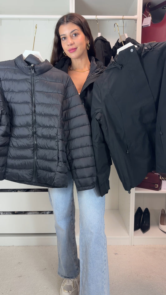 Casaco 3 em 1 preto