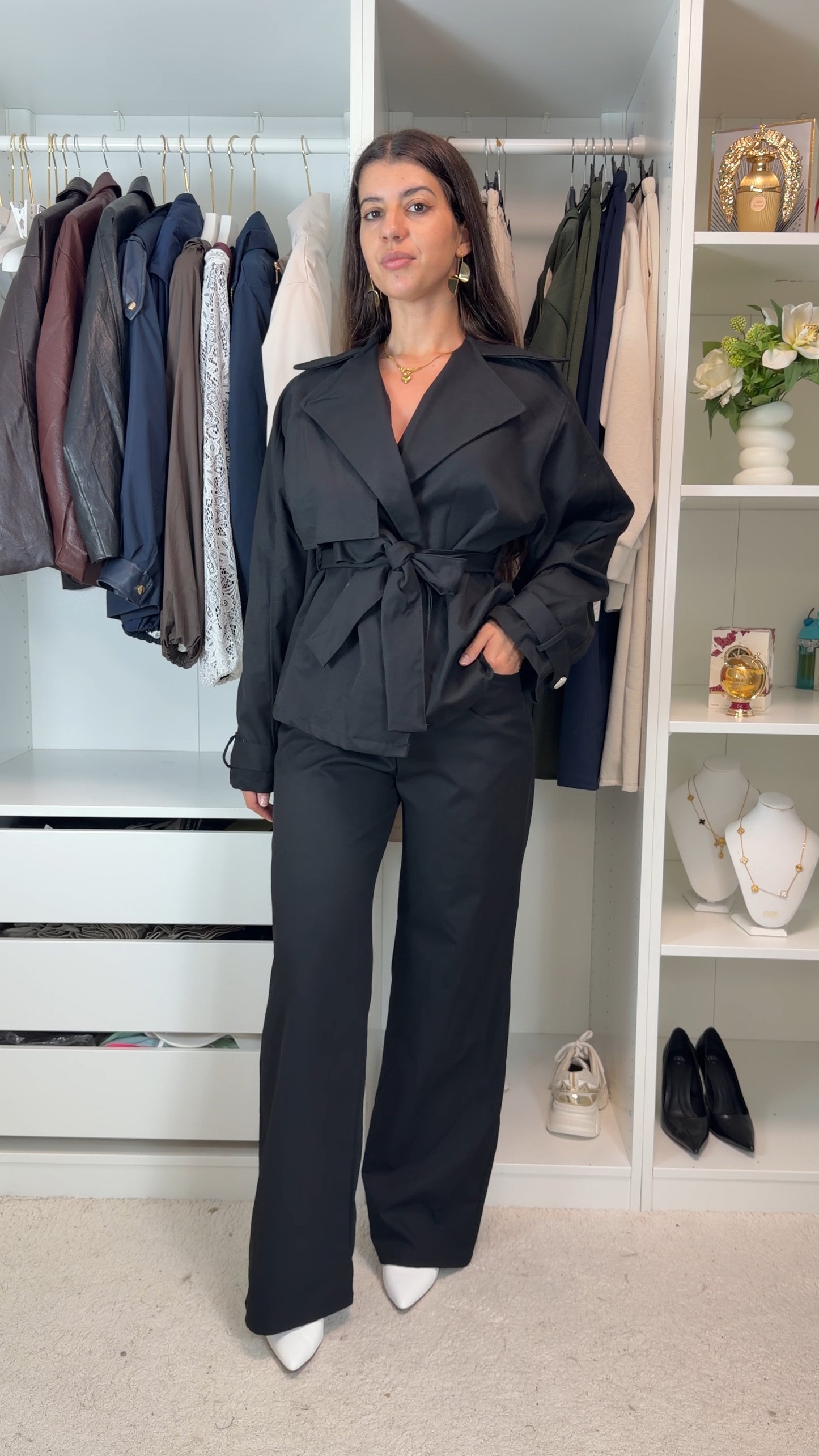 Conjunto com gabardine
