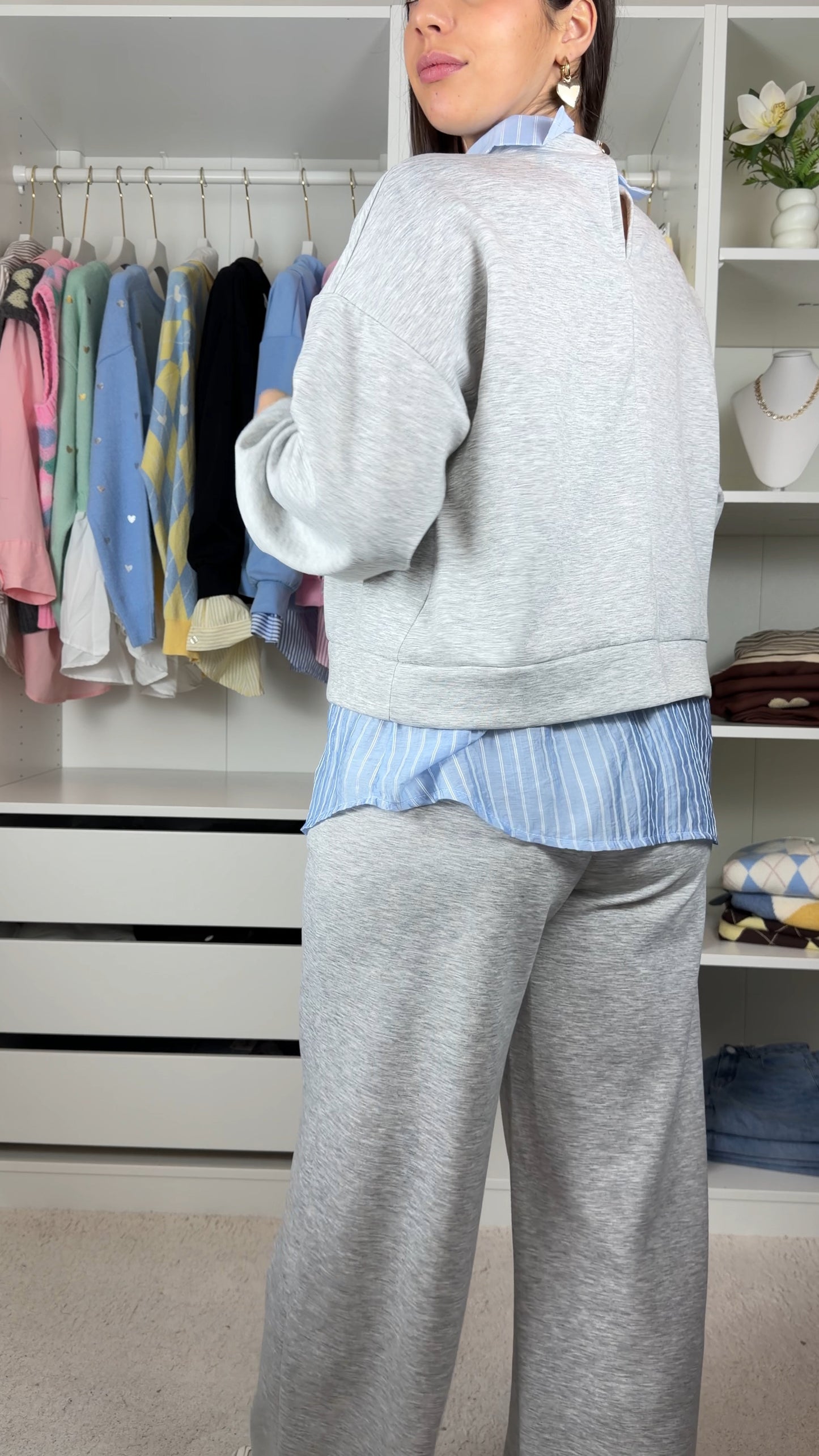 Conjunto fato de treino