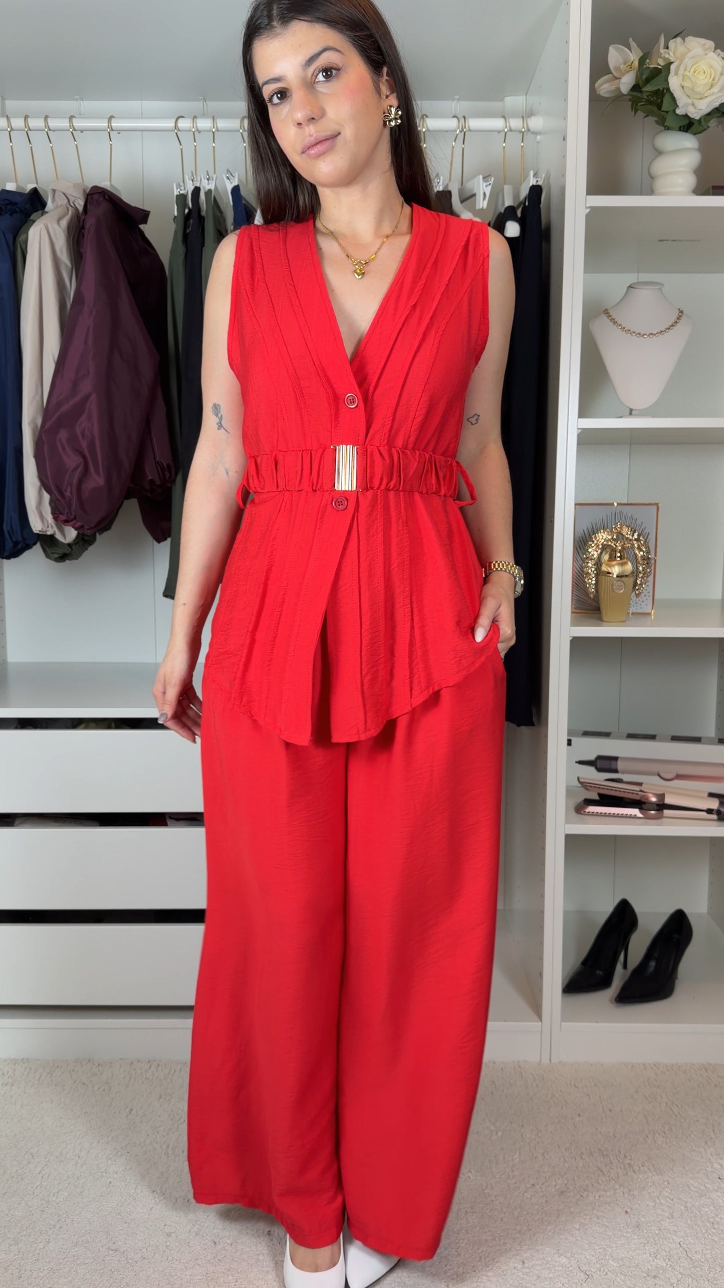 Conjunto com colete
