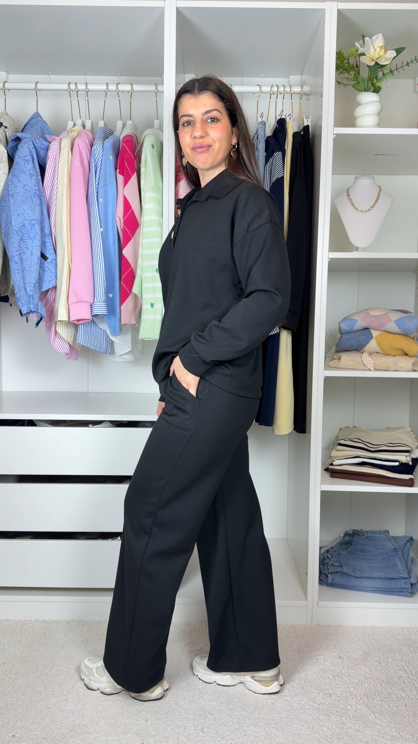 Conjunto fato de treino