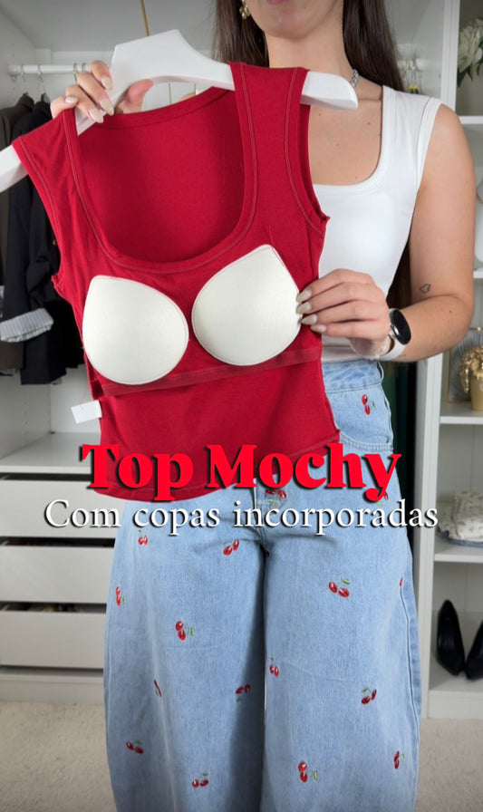 Top mochy com "sutiã " integrado | 95% algodão