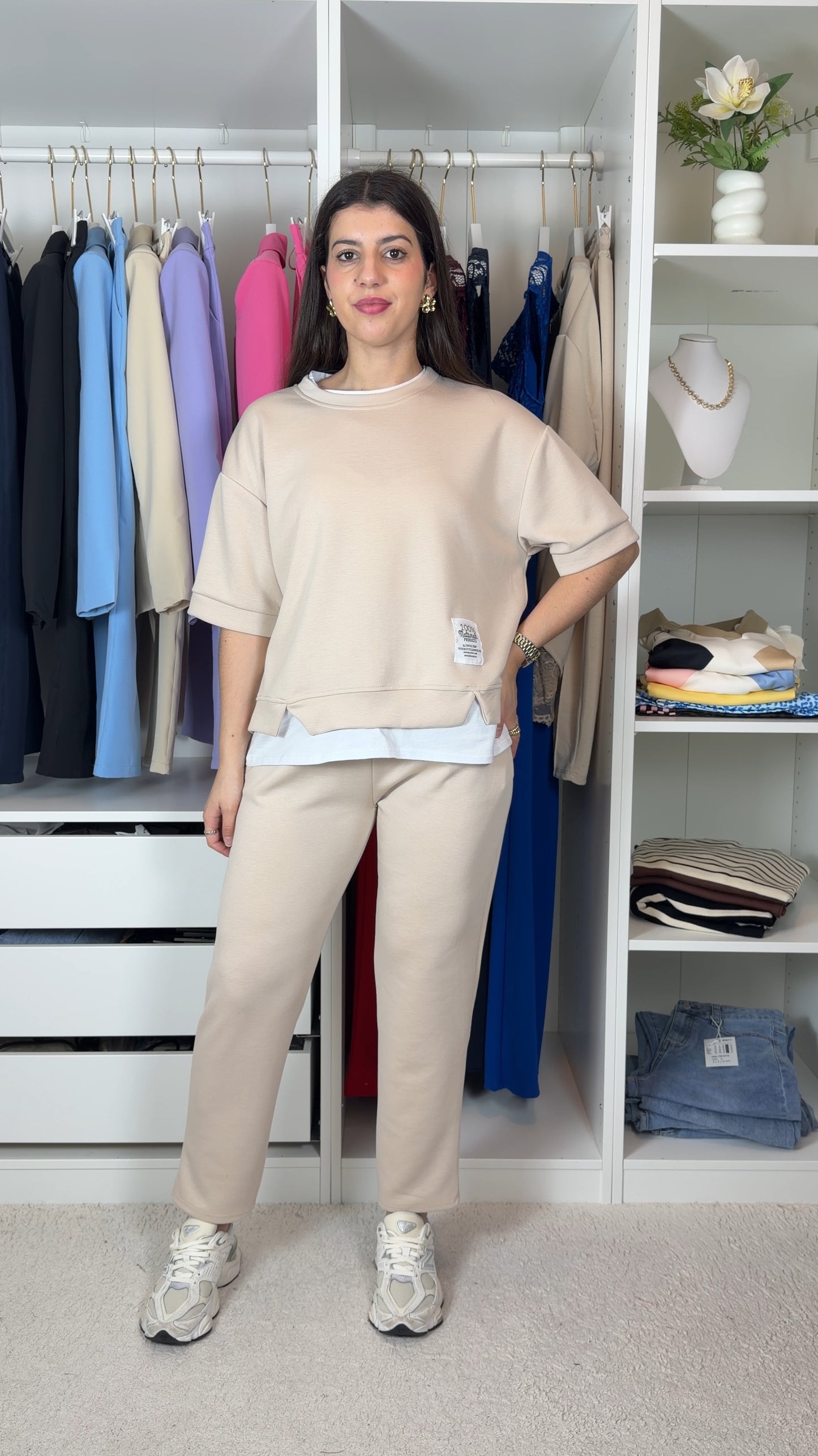 Conjunto fato de treino