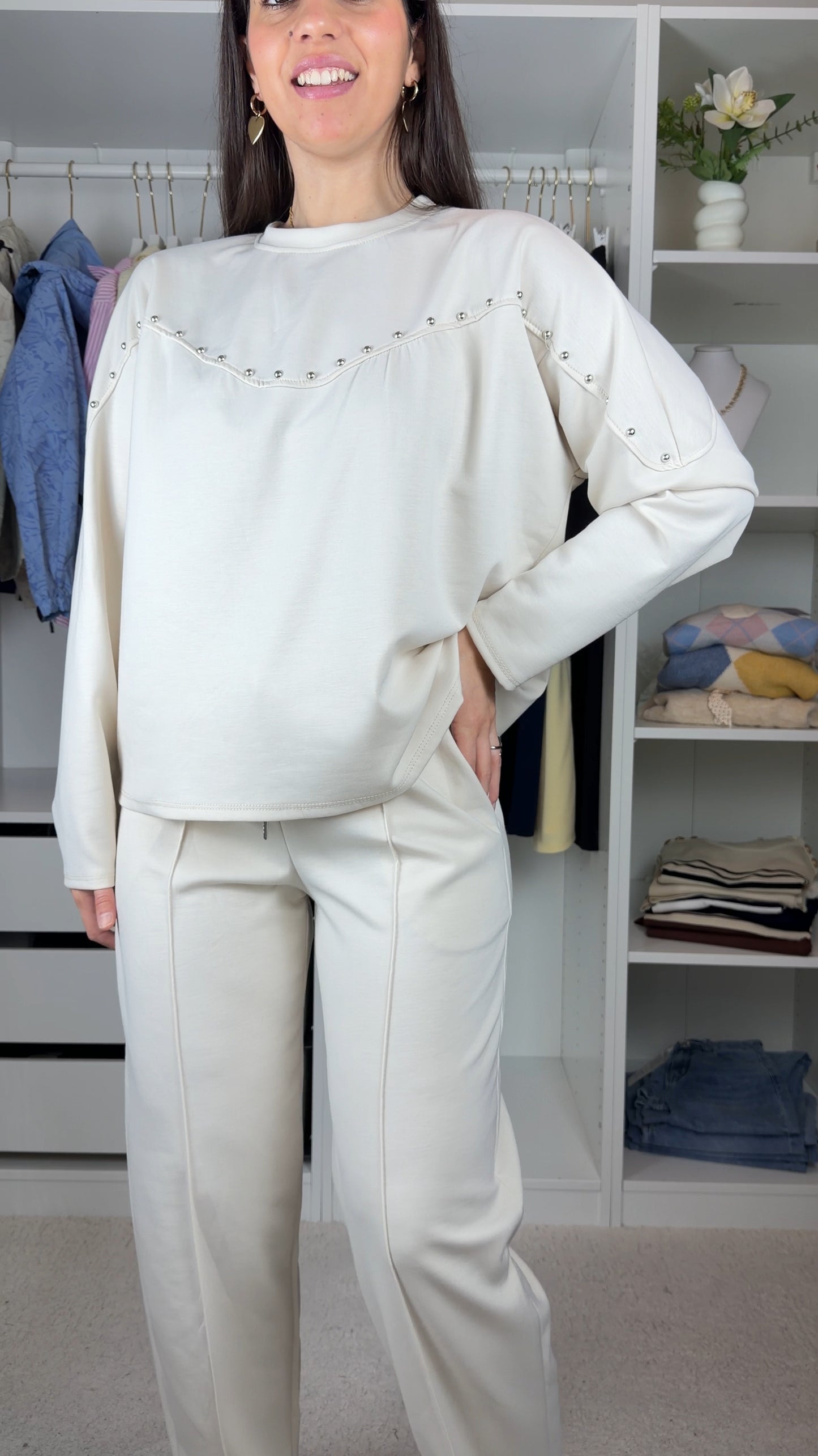 Conjunto fato de treino