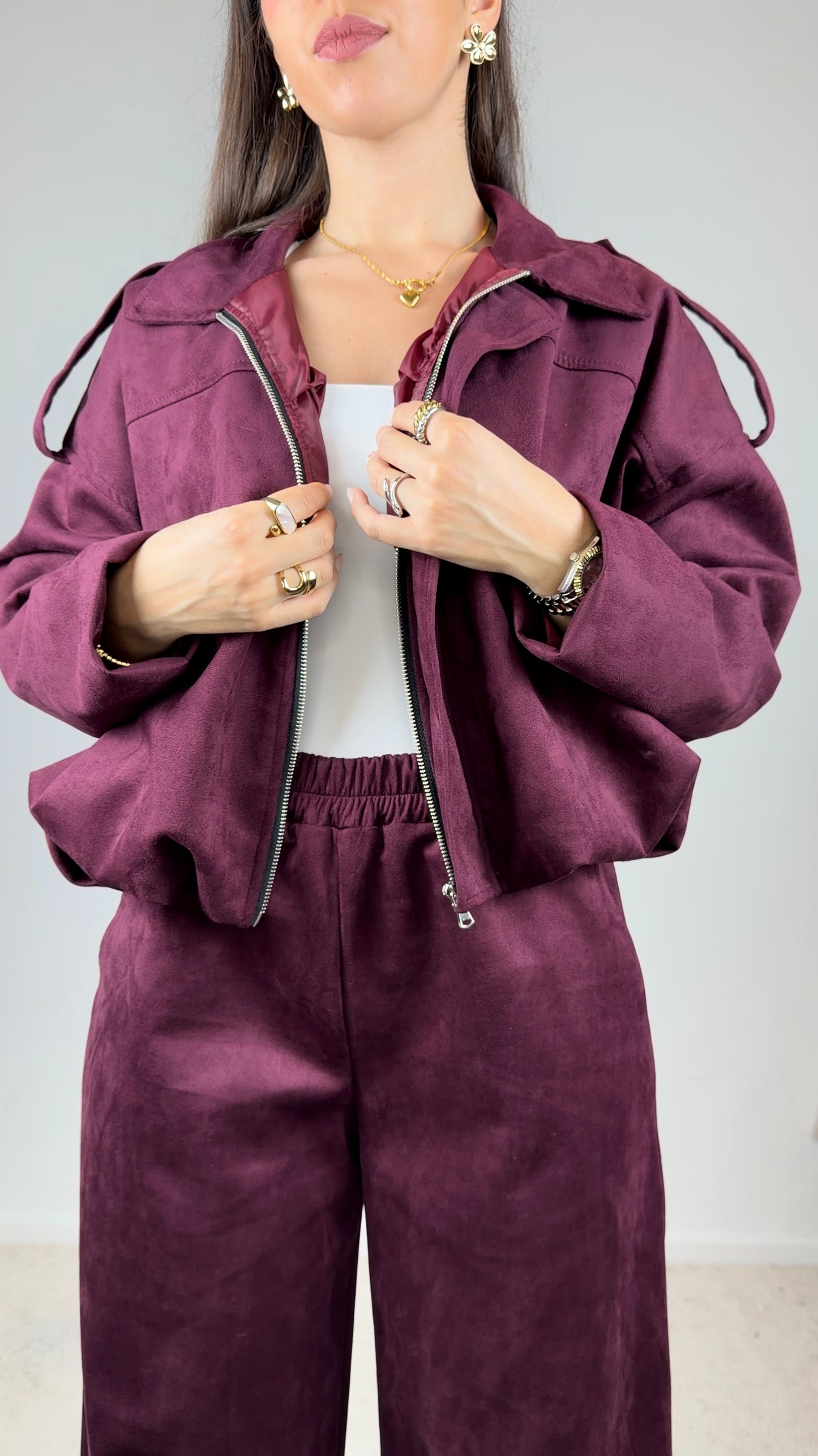 Conjunto inspiração zara em pele de pêssego