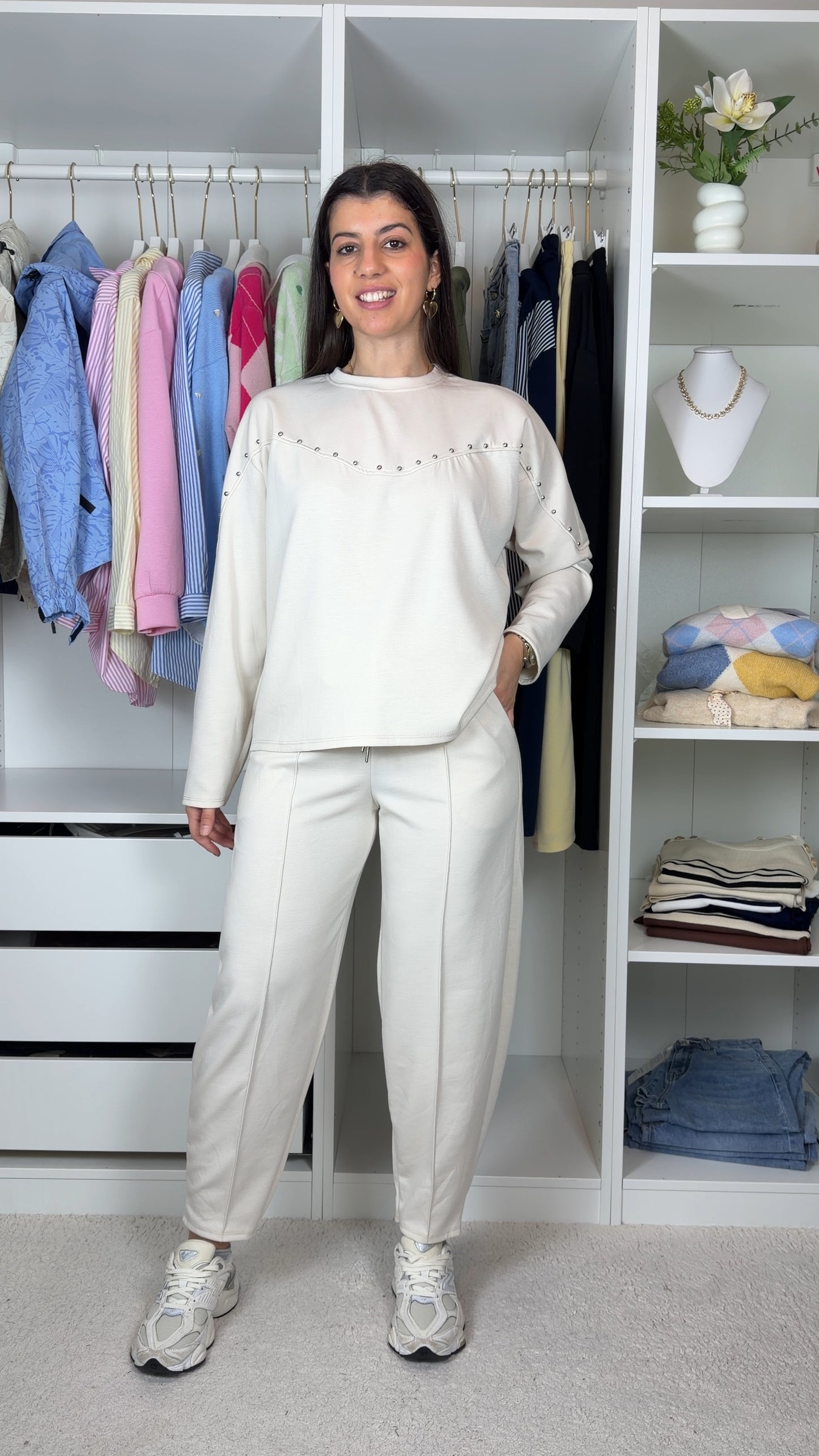 Conjunto fato de treino