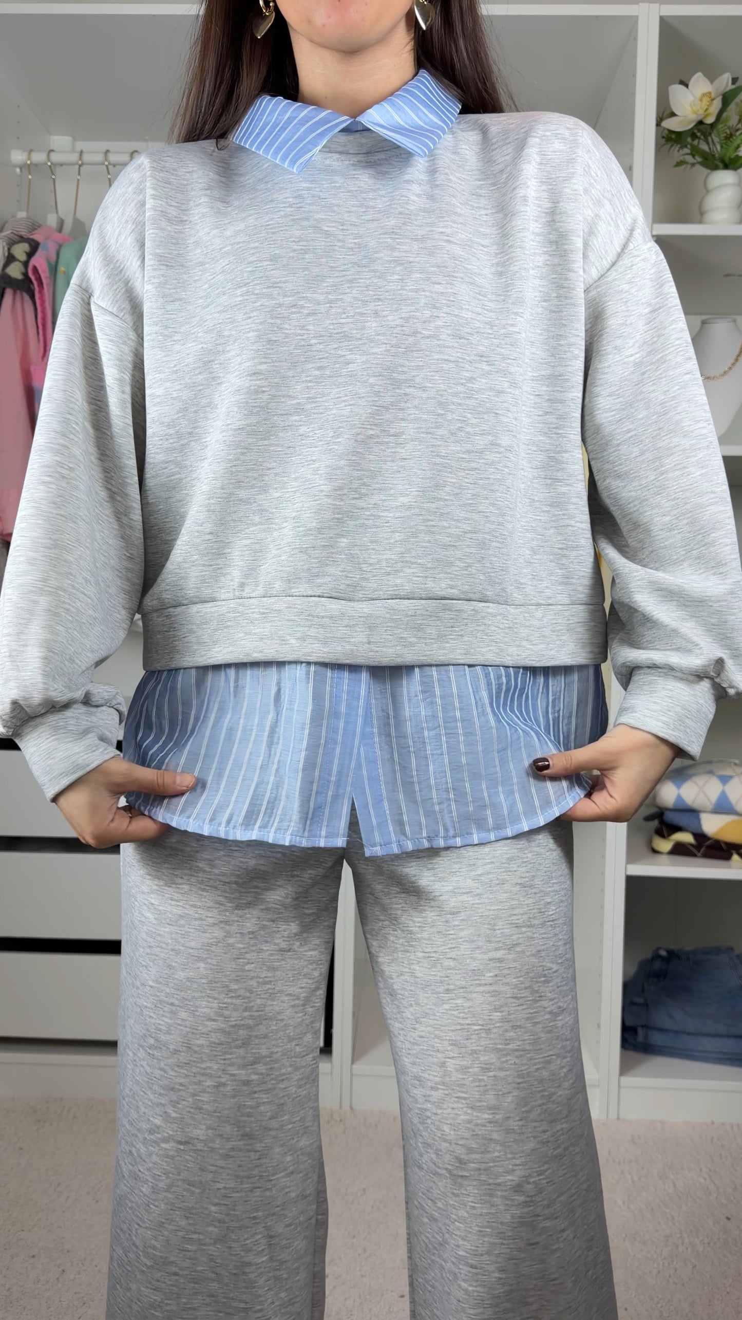 Conjunto fato de treino