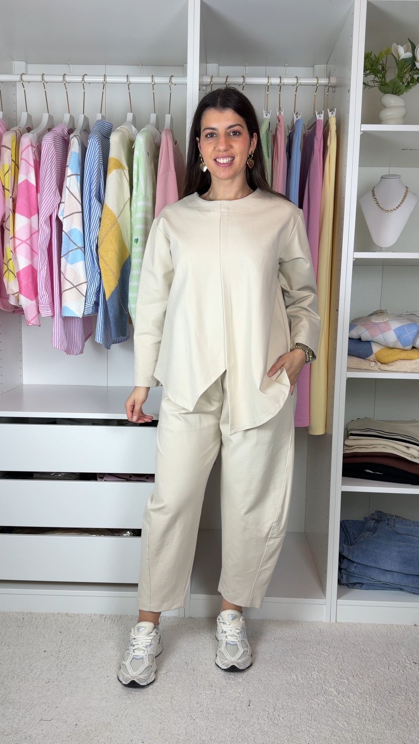 Conjunto fato de treino