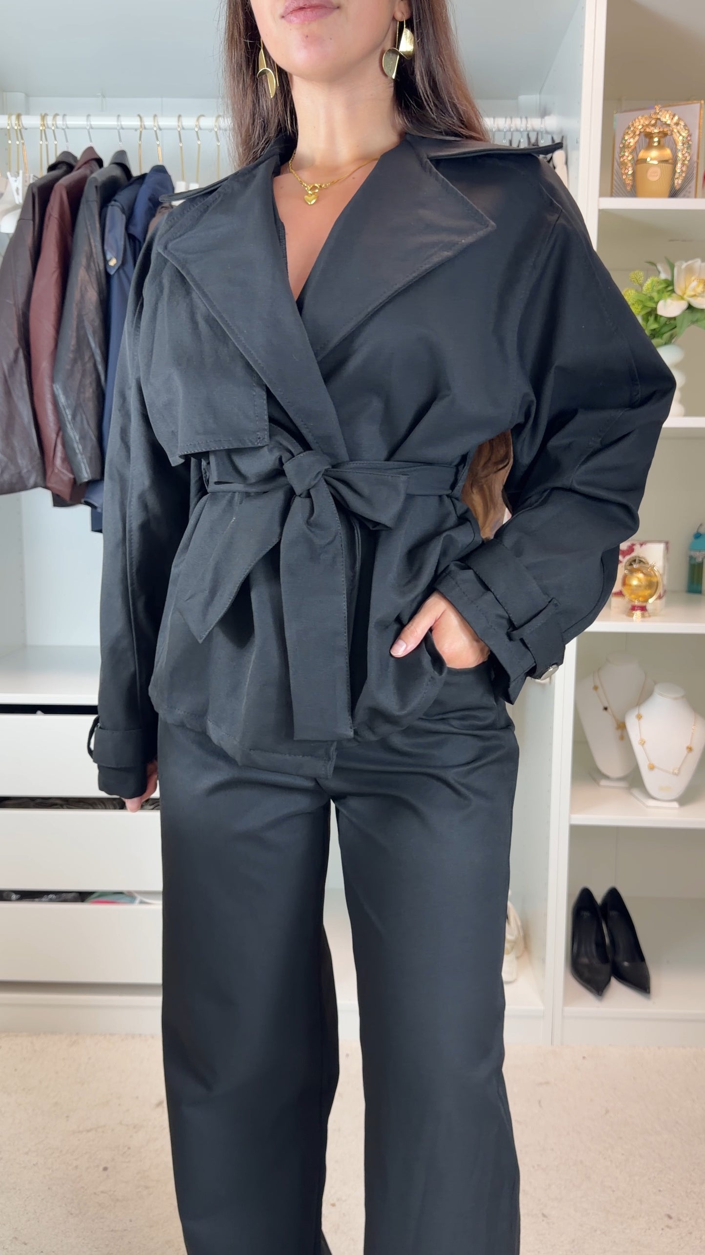 Conjunto com gabardine