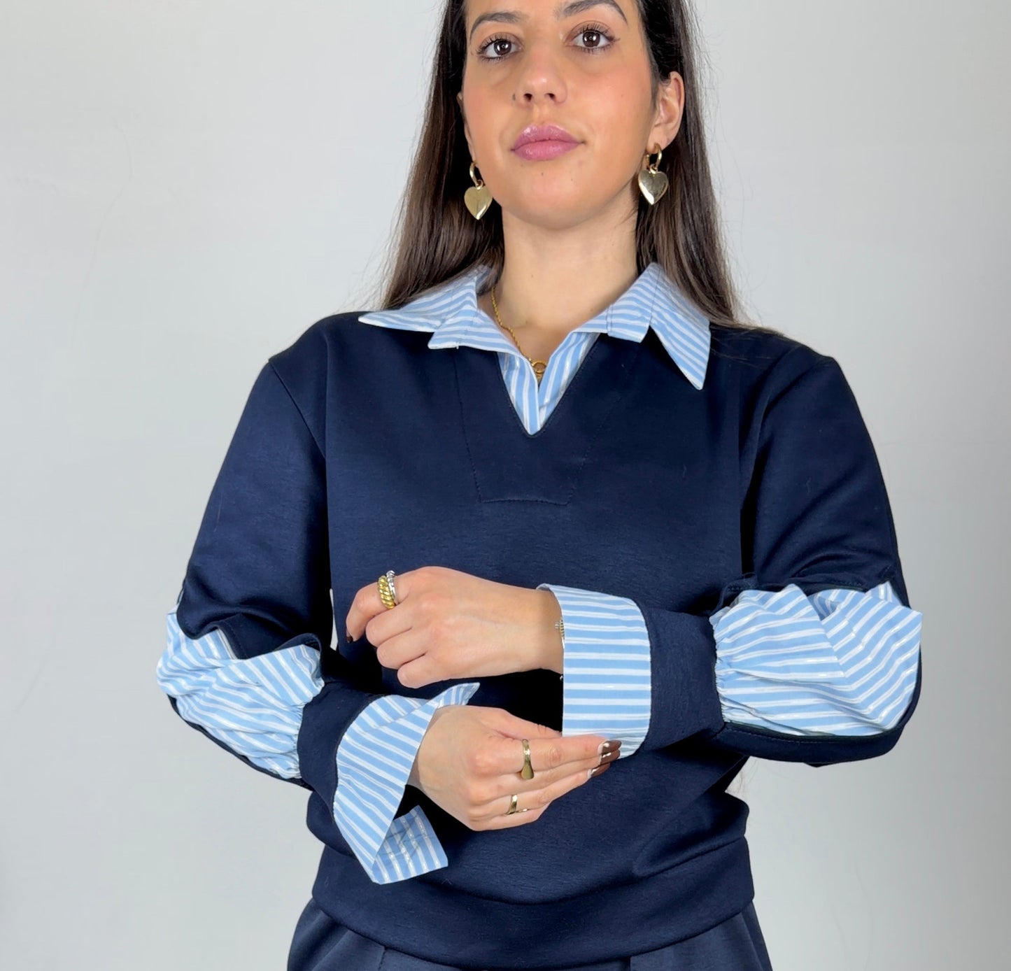 Conjunto fato de treino c/calças wide leg