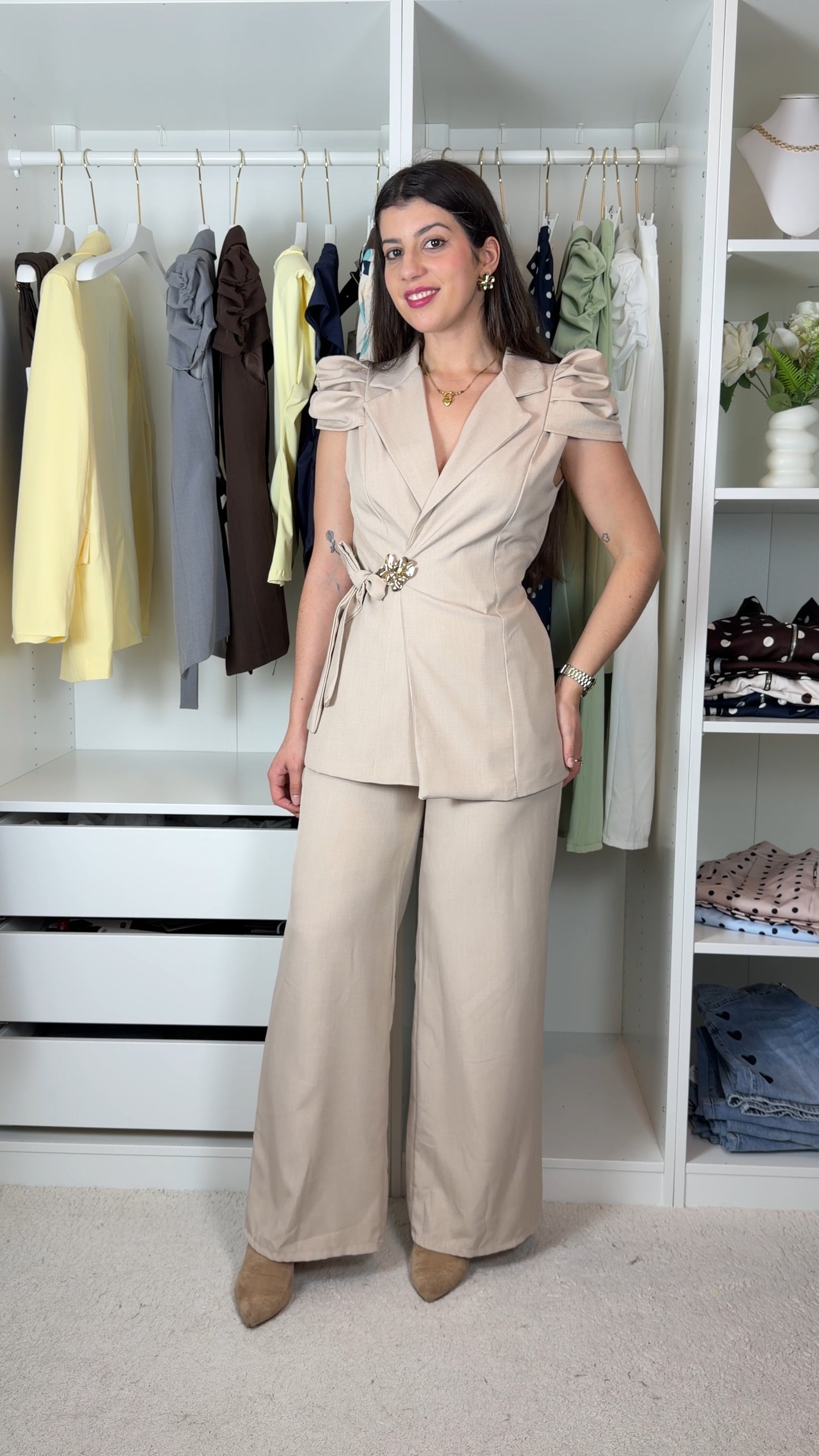 Conjunto com colete