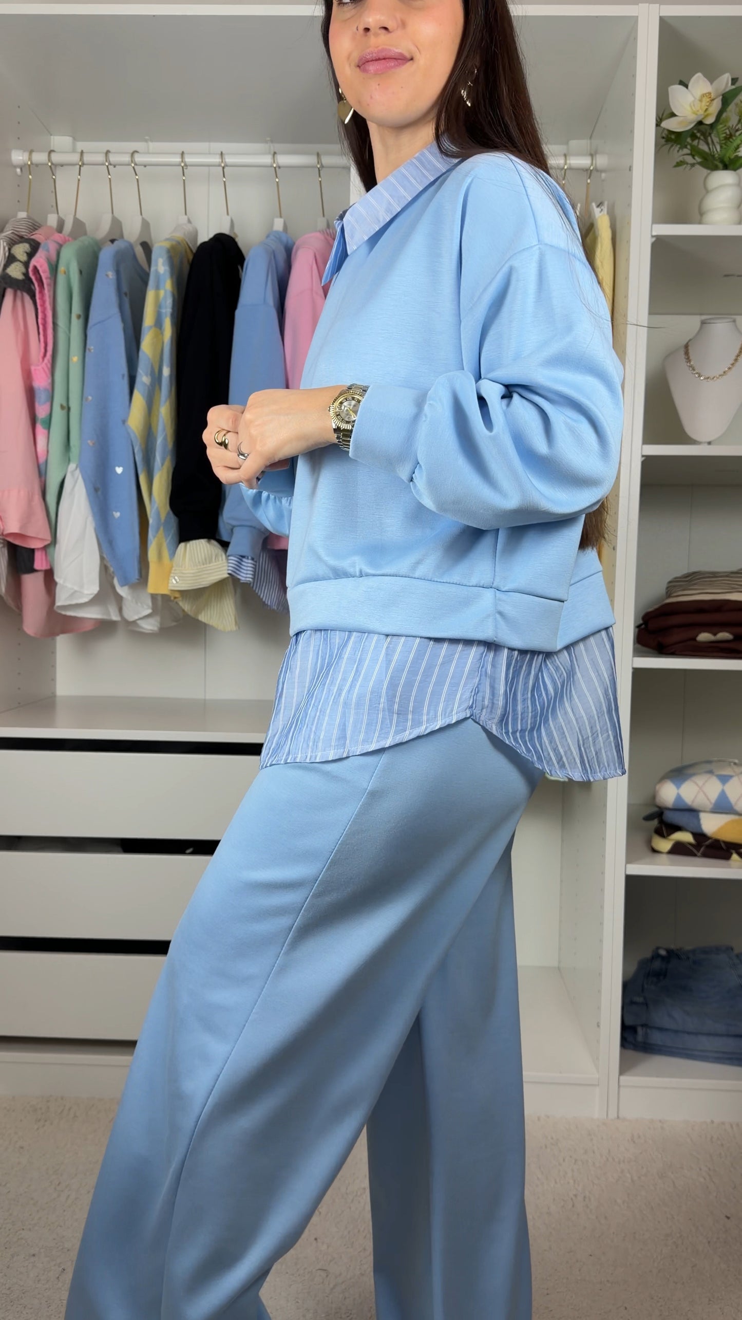 Conjunto fato de treino