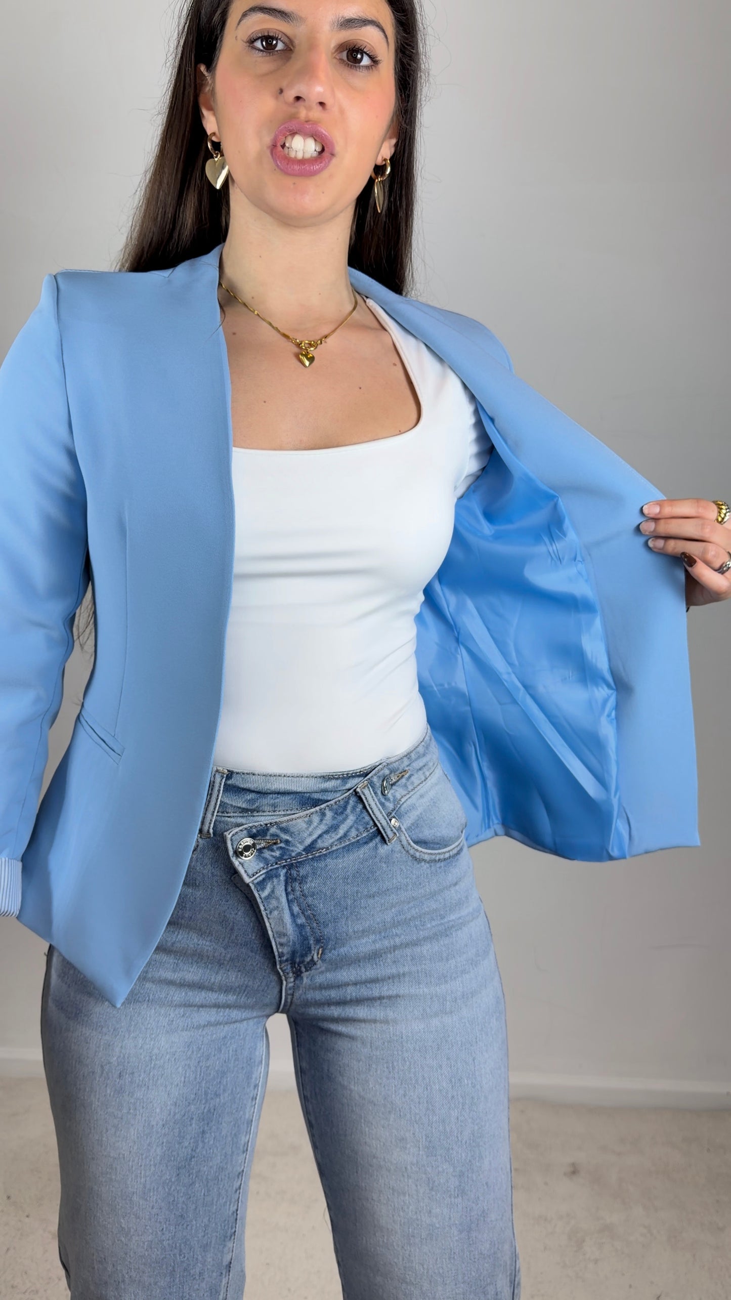 Blazer c/riscas no punho