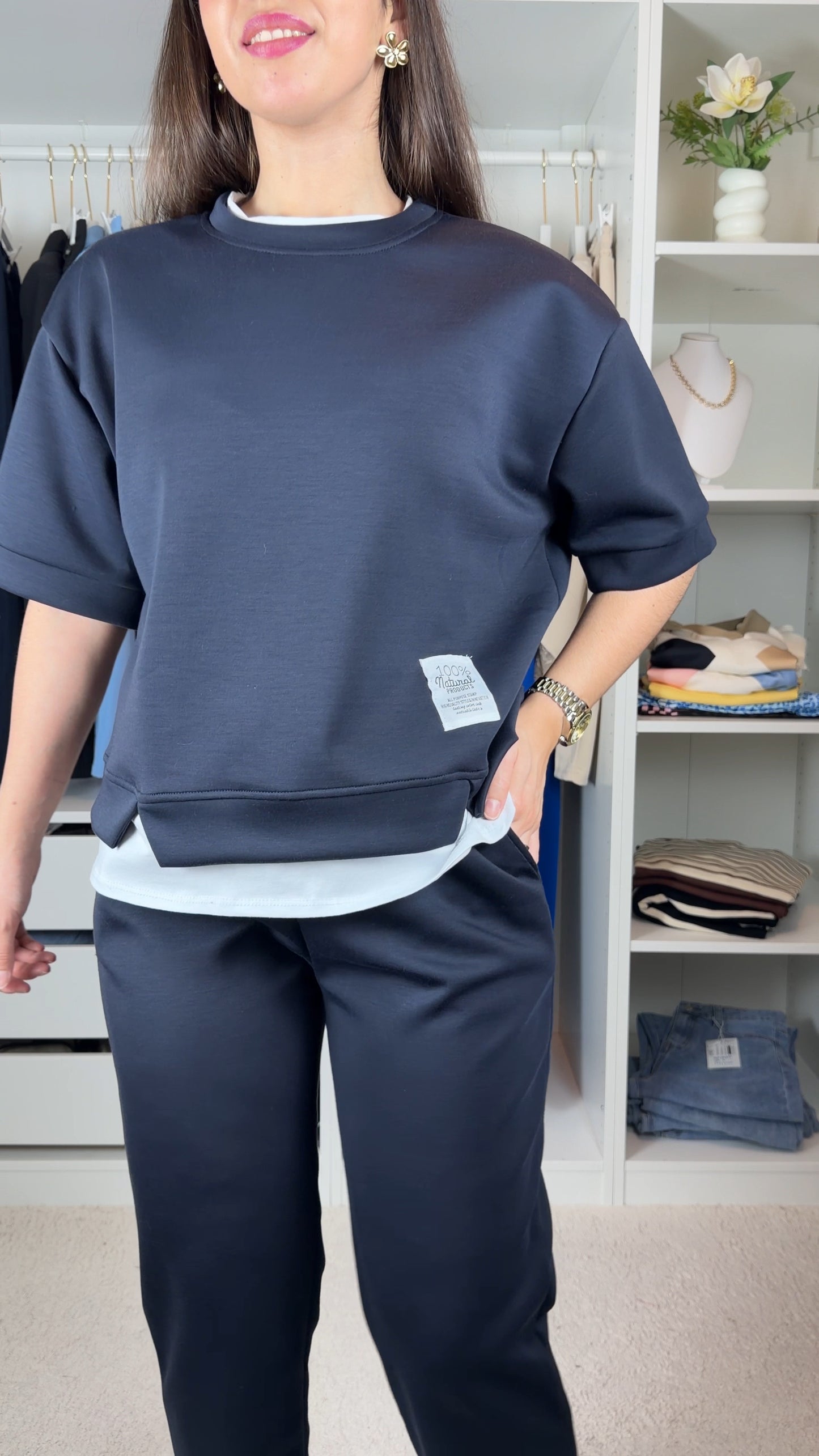 Conjunto fato de treino