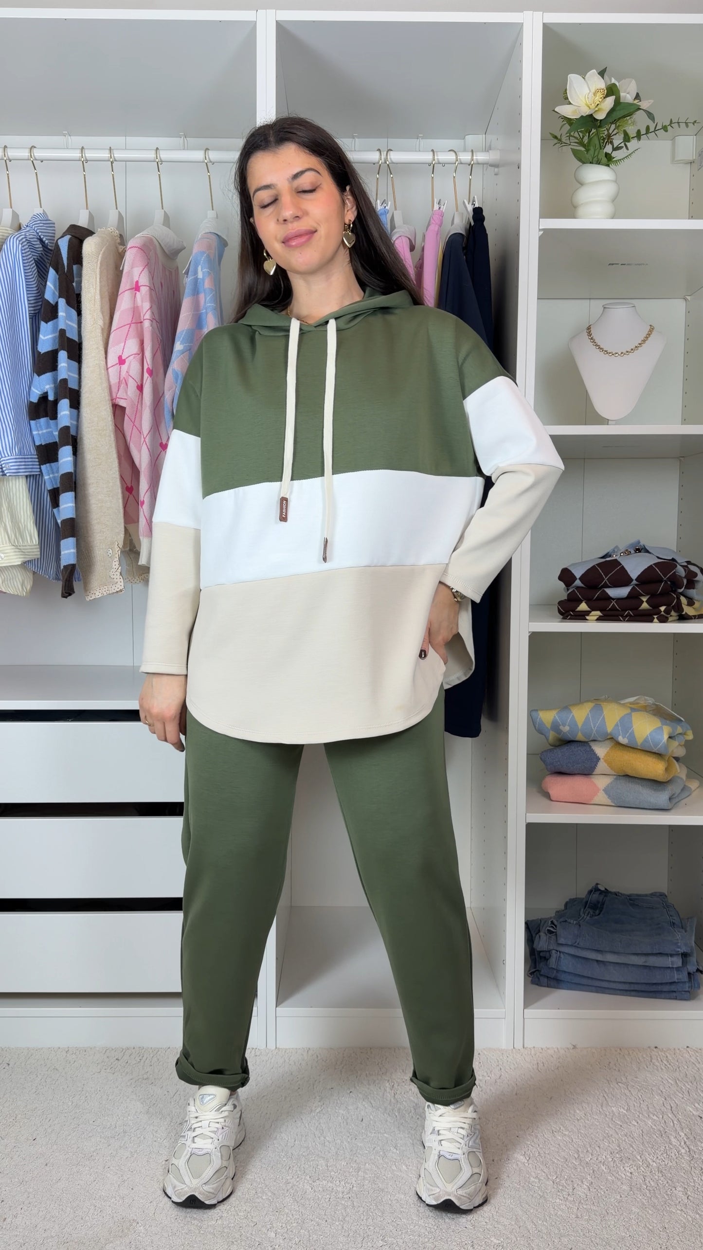 Conjunto fato de treino