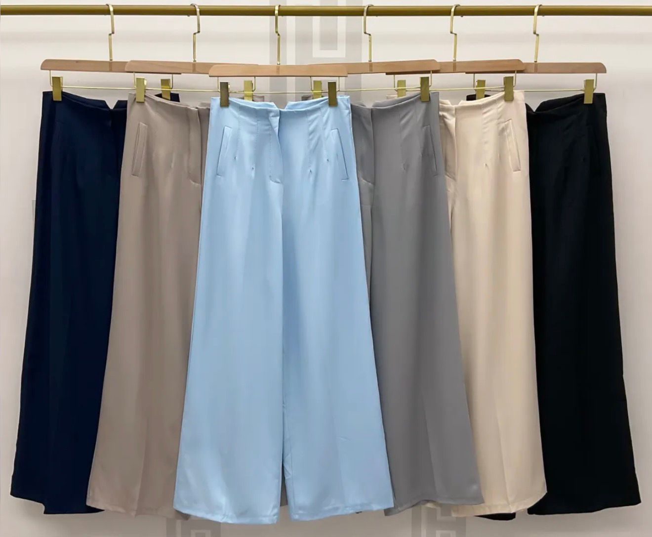 Calças inspiração zara wide leg