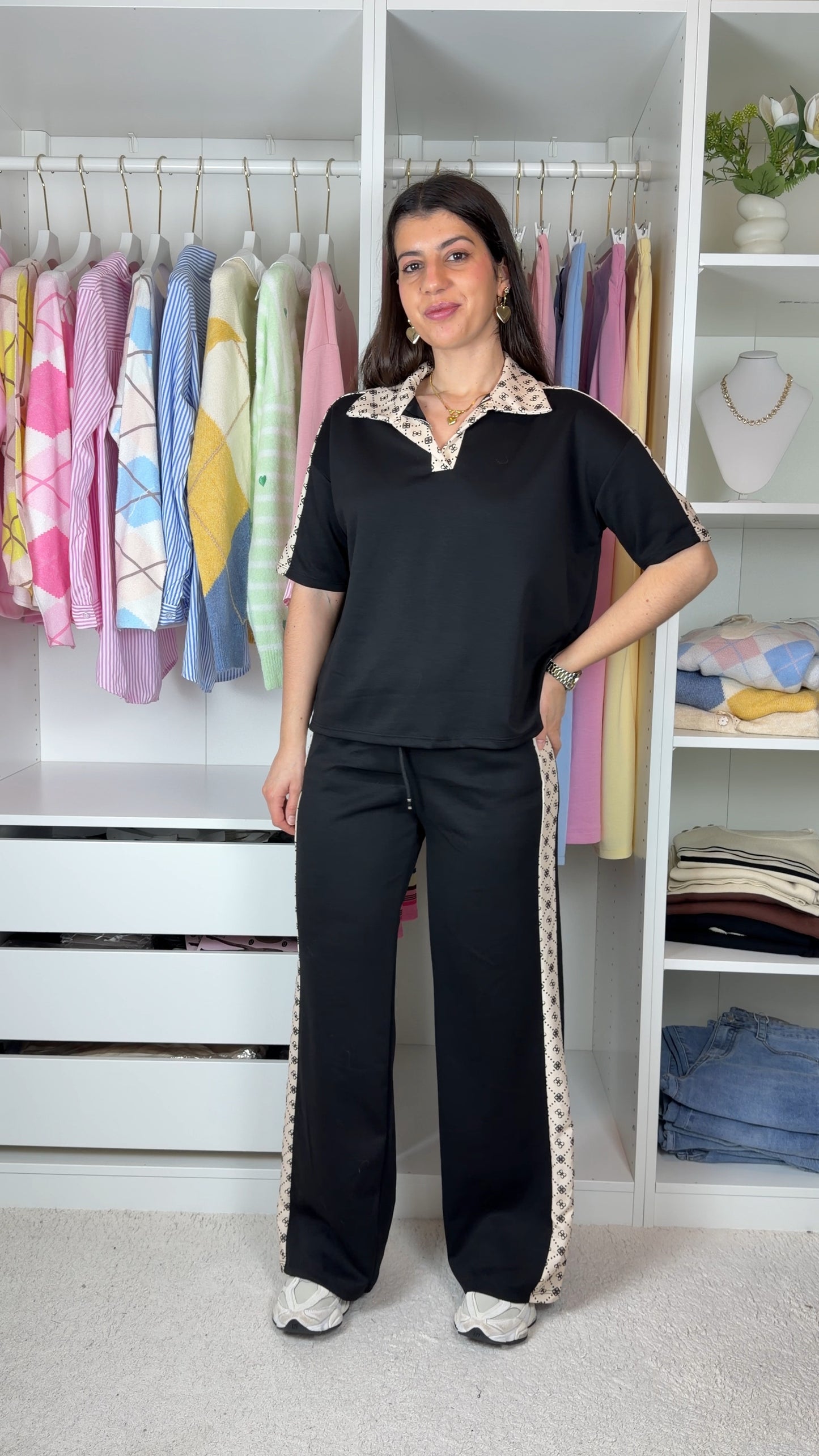 Conjunto fato de treino